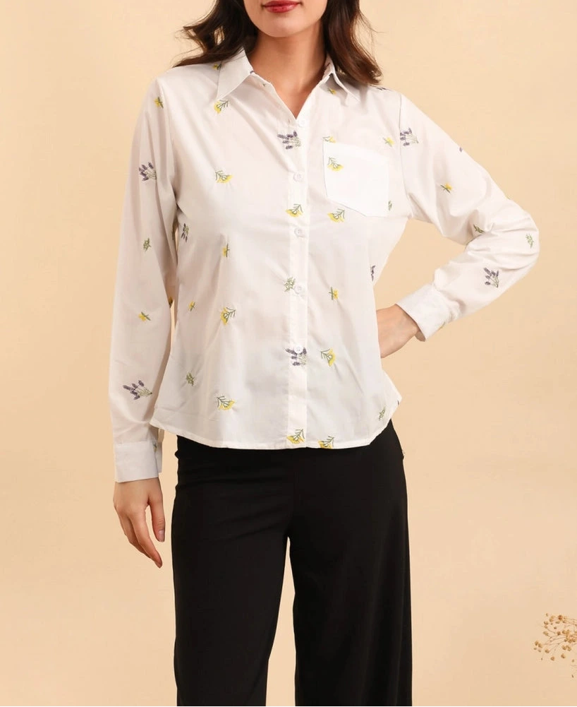 Camicetta in cotone "Sweet Lavender" in 2 colori