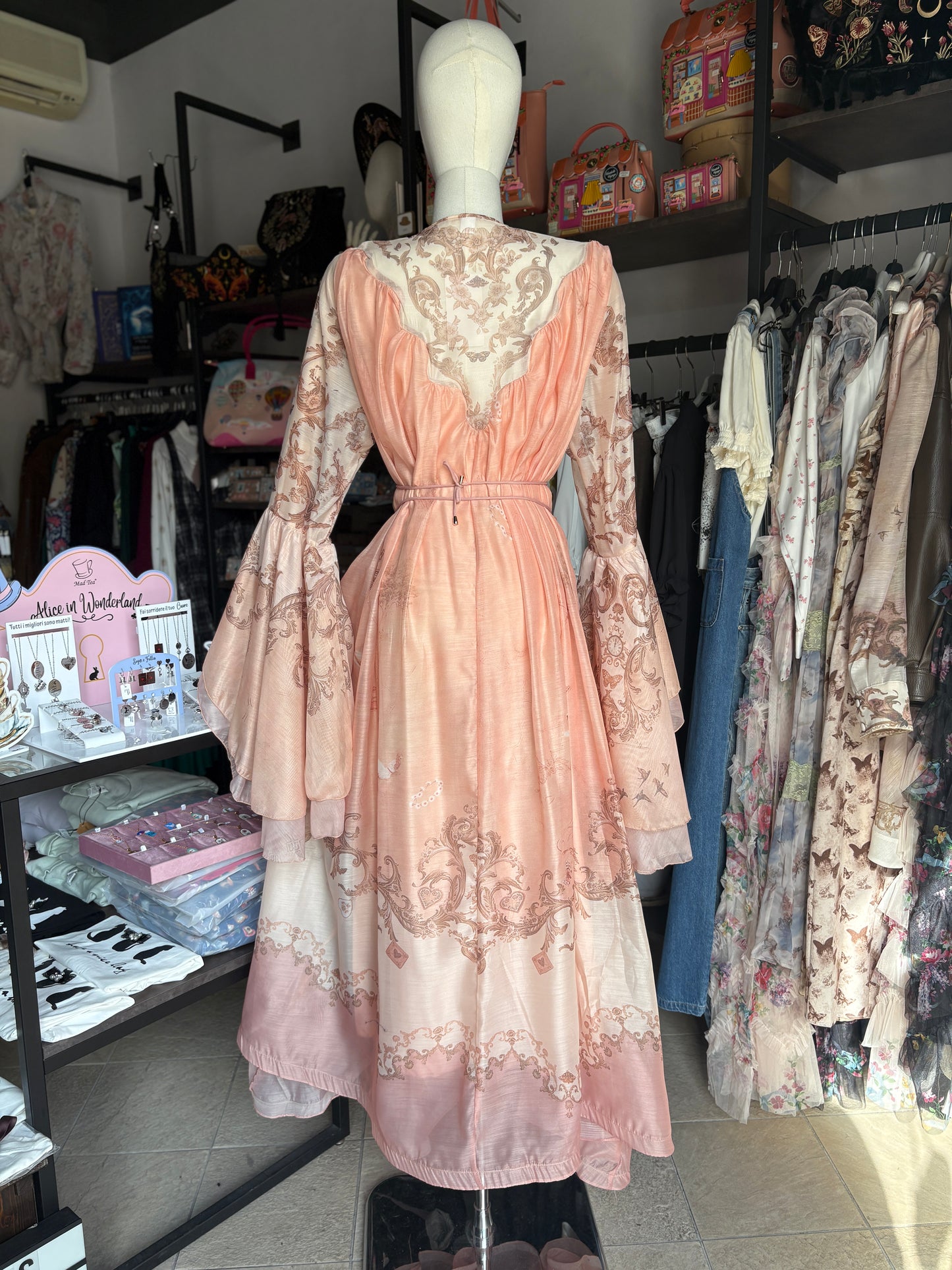 Fable Dress – Vestito Lungo Romantico in 100% Seta in Stile Coquette & Fairycore
