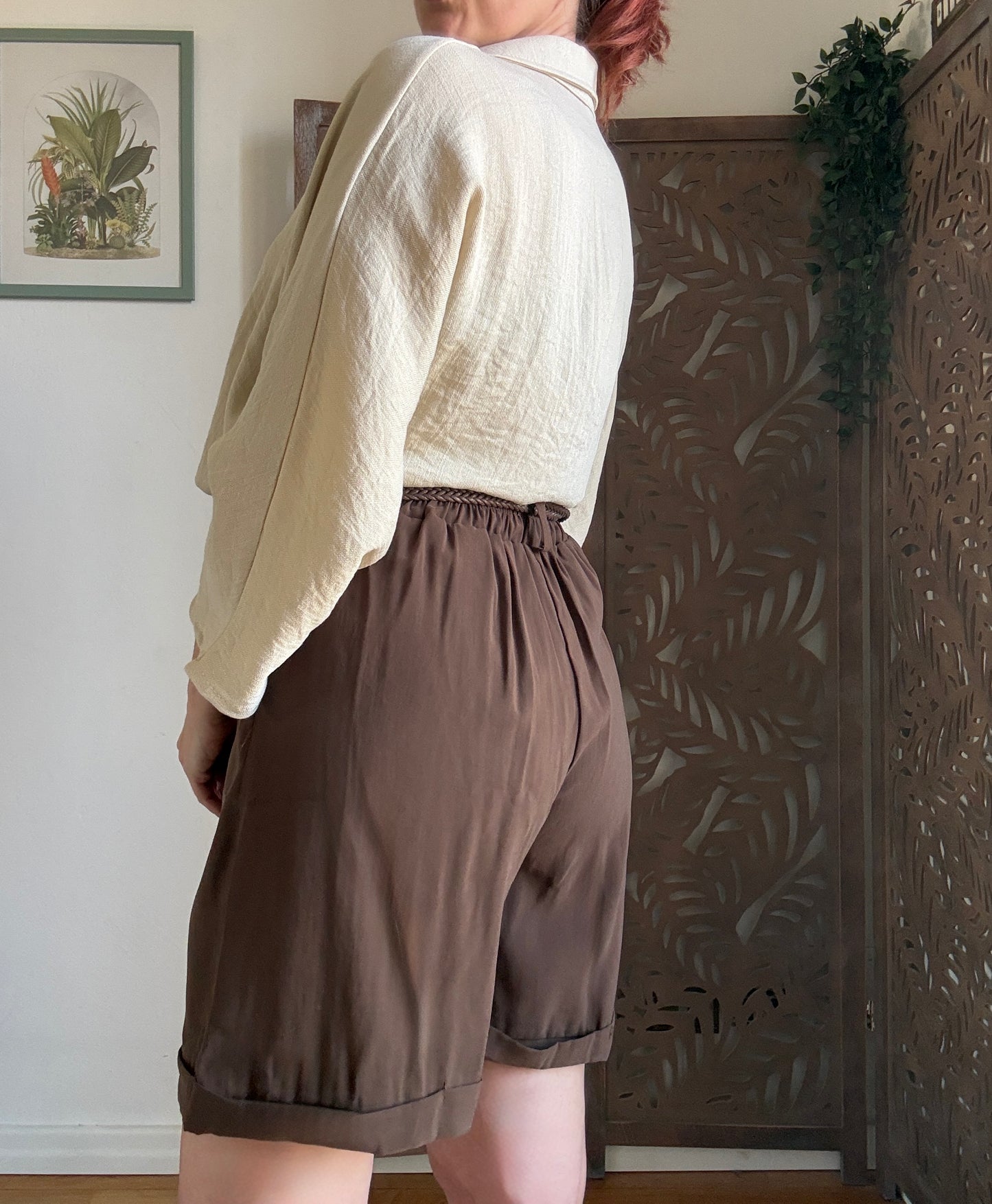 Shorts in Viscosa con Cintura Intrecciata - in 5 colori