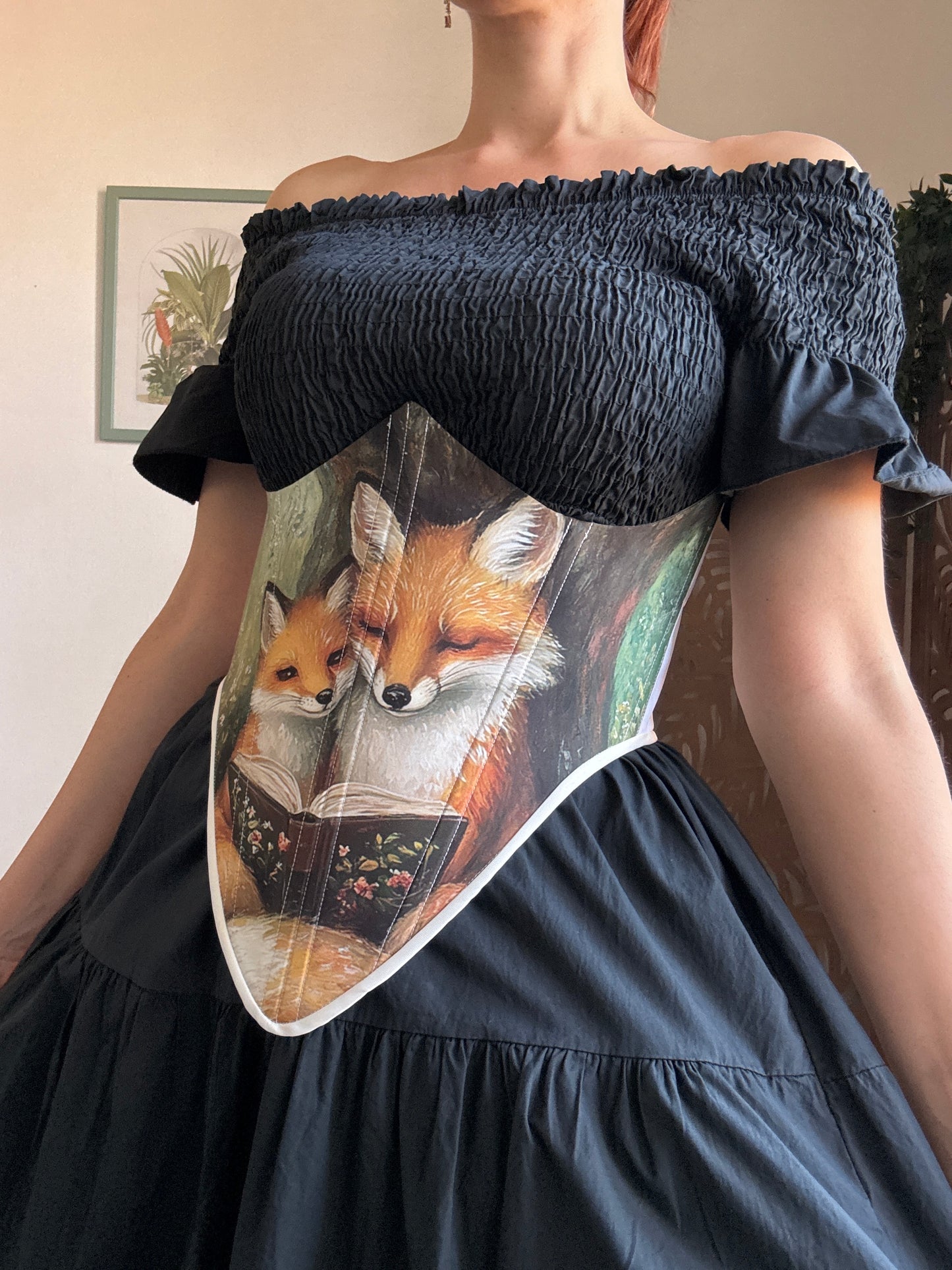 Bustino a Corsetto sottoseno Artigianale “The Enchanted Forest” - Storytime