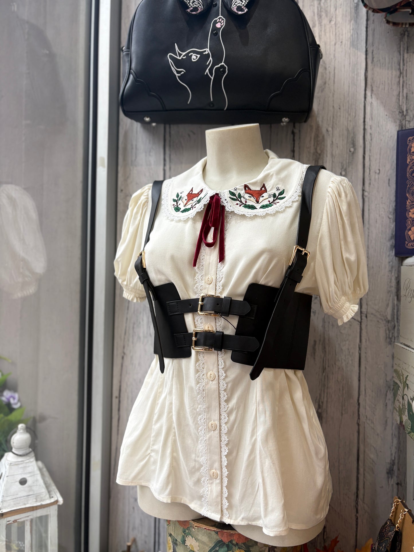 Cintura Bustino a Corsetto con Bretelle - Fibbie Oro o Argento