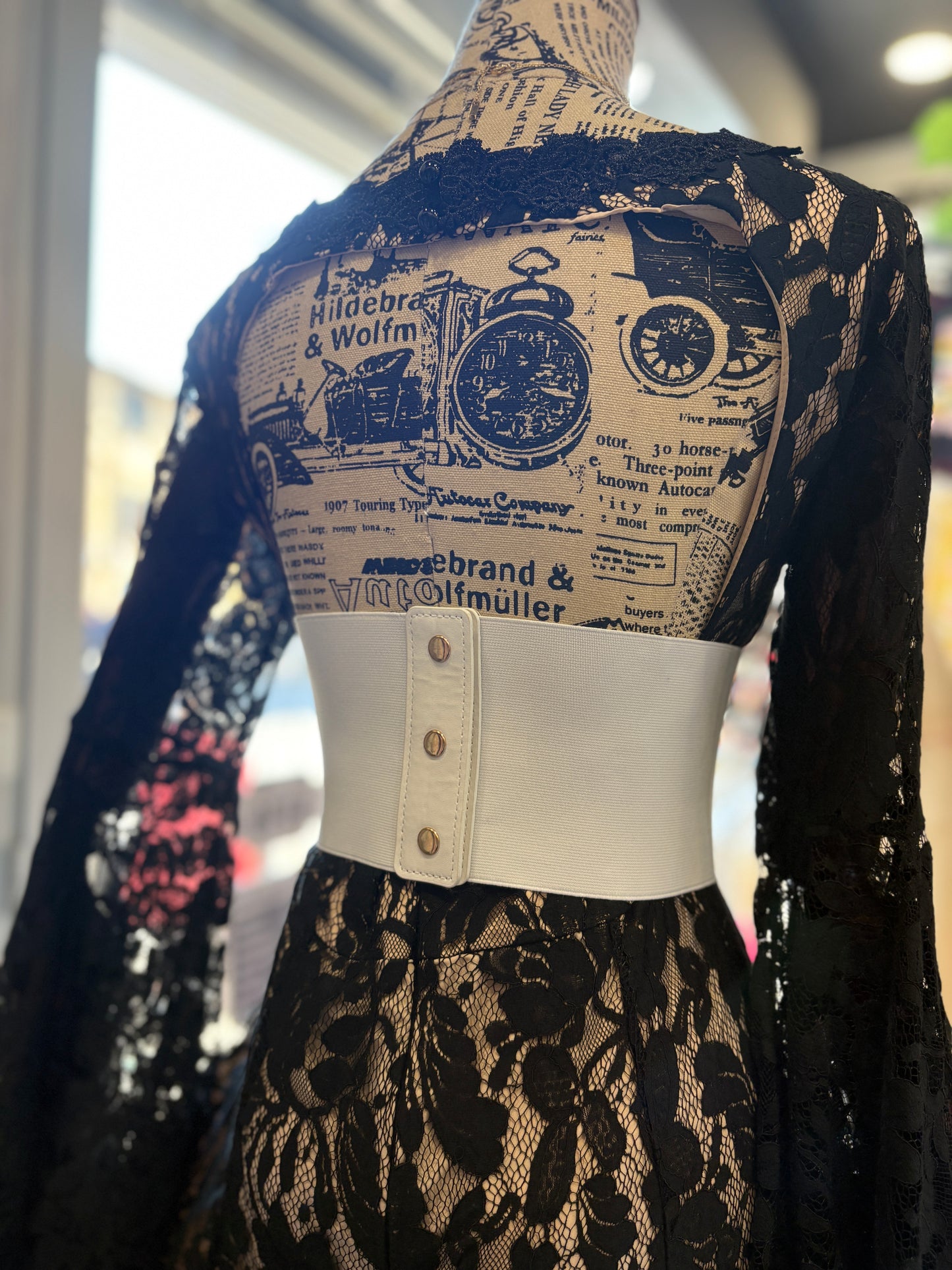 Cintura Corsetto Bianca con Anelli dorati
