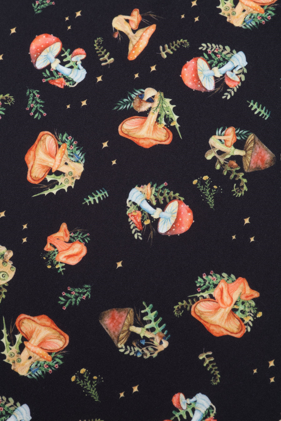 Matilda Black Mushroom: Abito a Portafoglio in Maglia