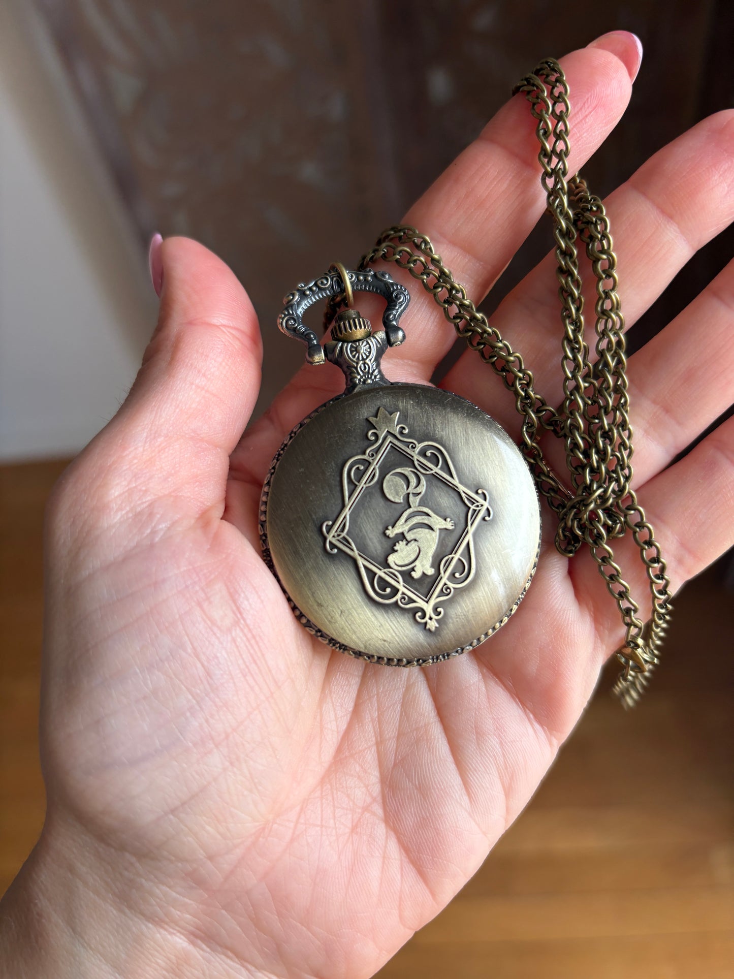 Collana Orologio da Taschino Retrò Alice in Wonderland