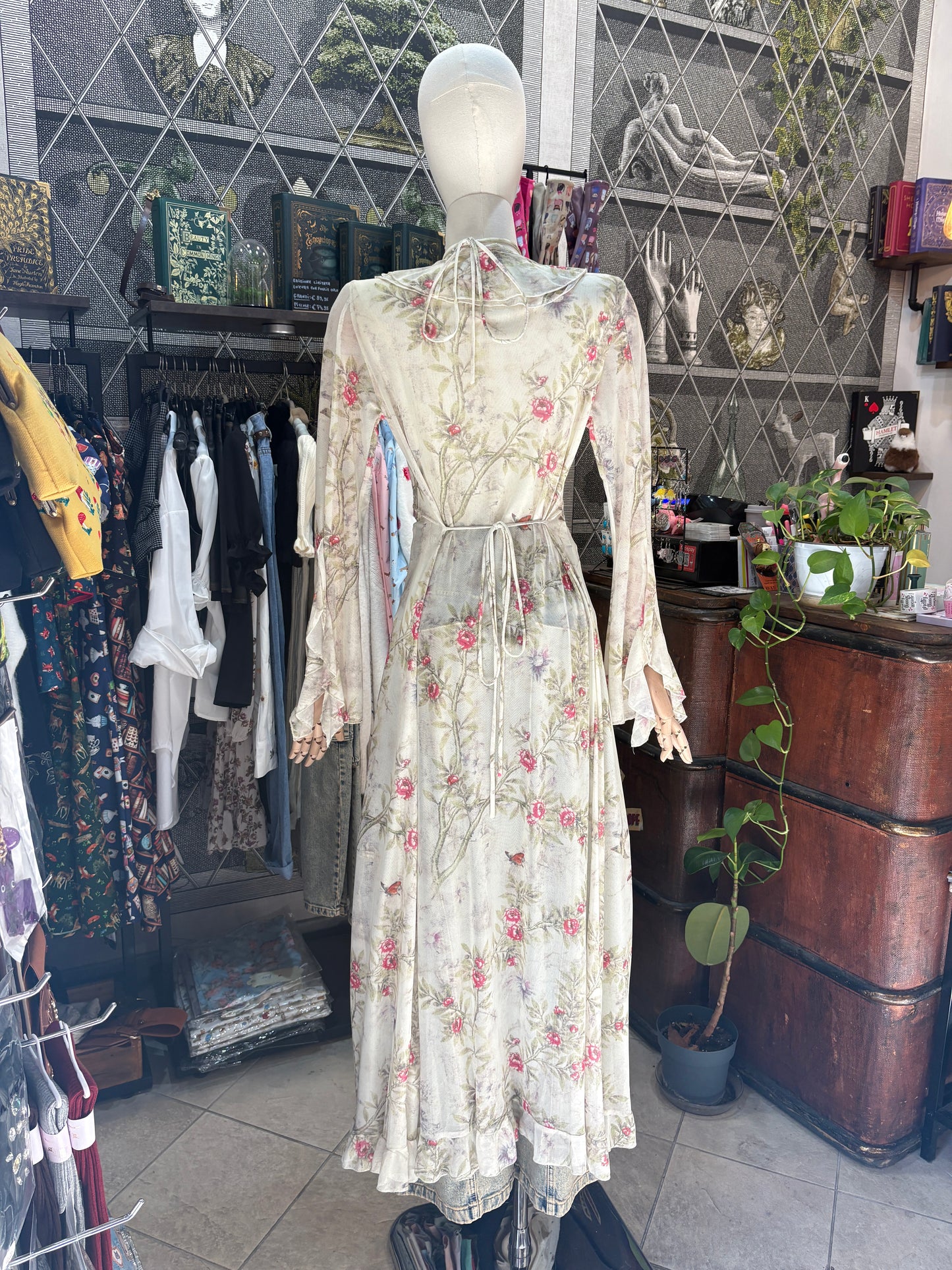 Abito Spolverino Mesh "Secret Garden"