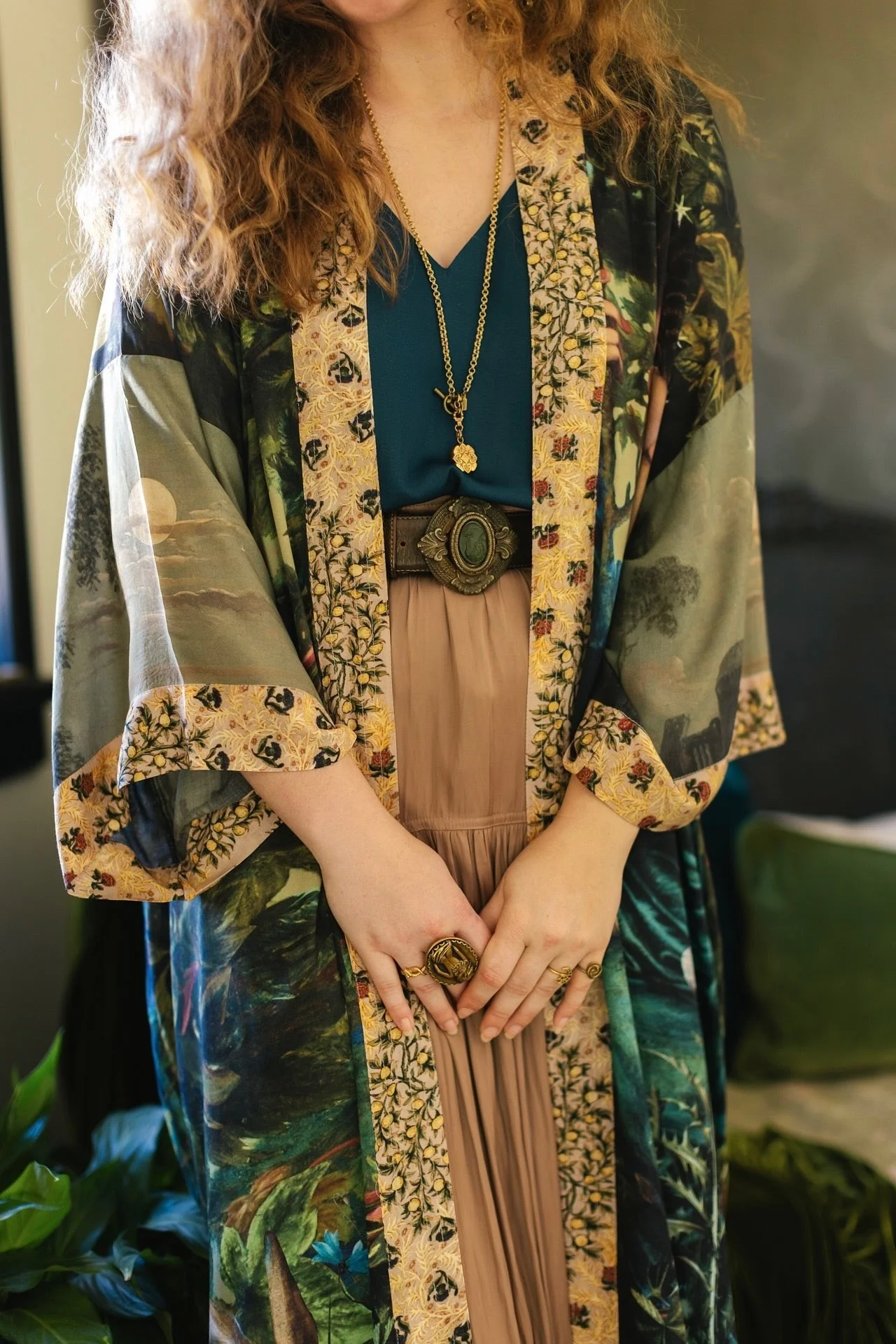 Kimono Lungo Opera Duster: Bella Notte