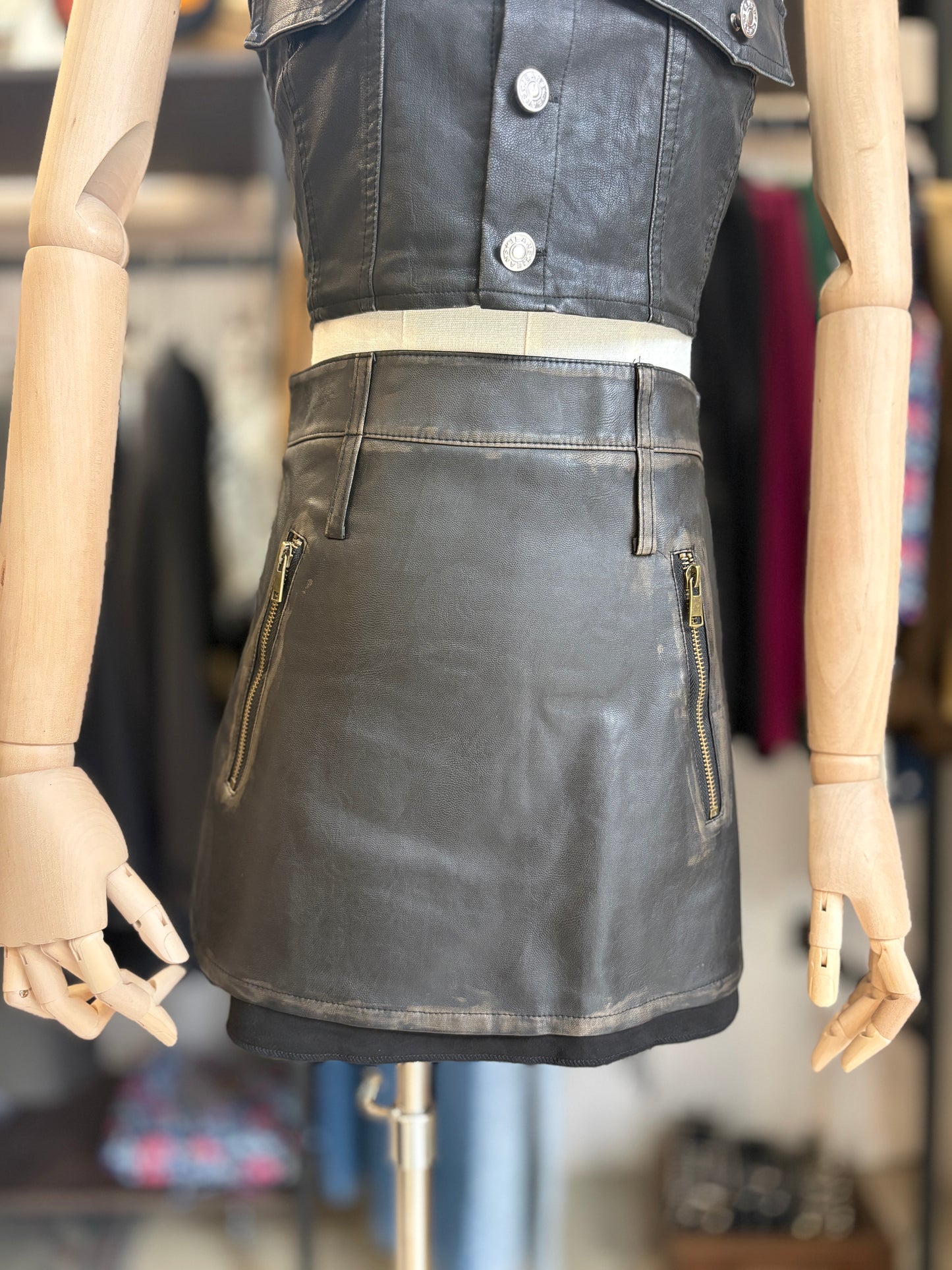 Minigonna in Ecopelle