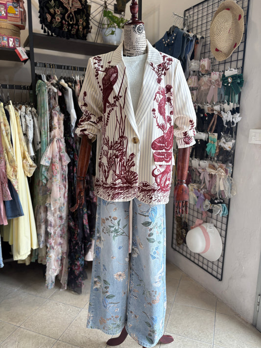 Giacca Oversize a un Bottone Curiosities