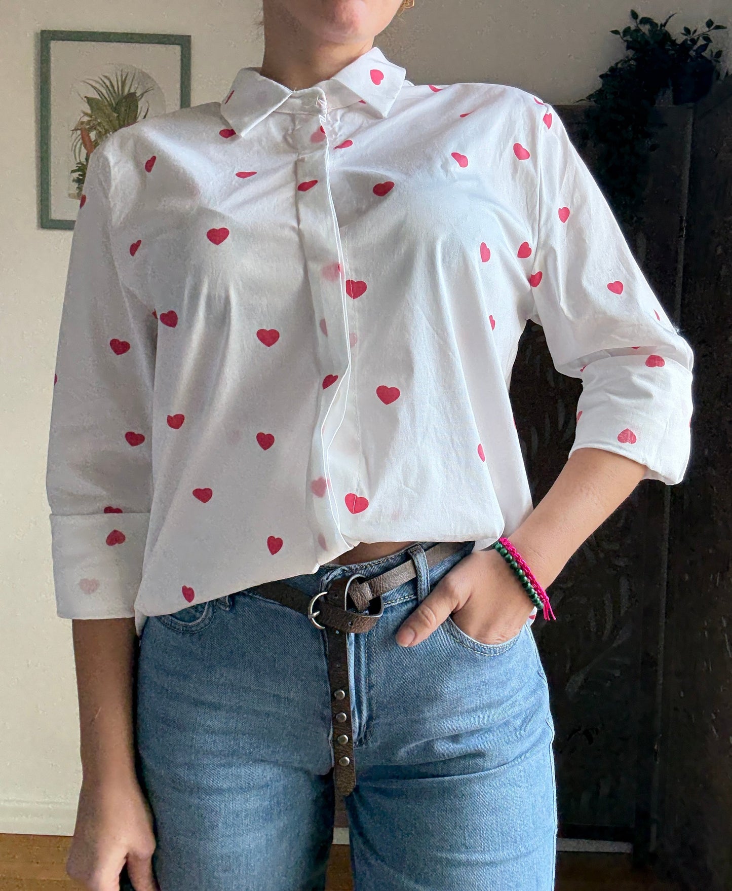 Jeans Slouchy con Cintura-  Denim Lavaggio Chiaro