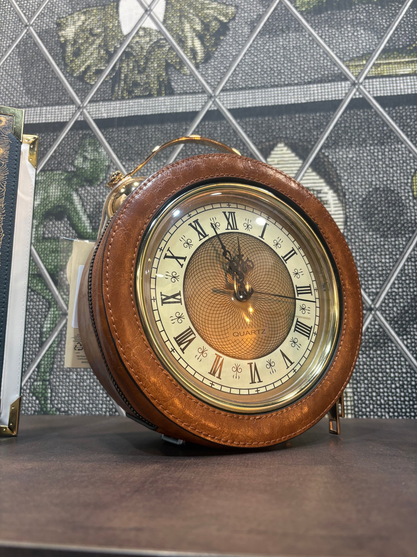 Borsa orologio steampunk con tracolla in 2 colori