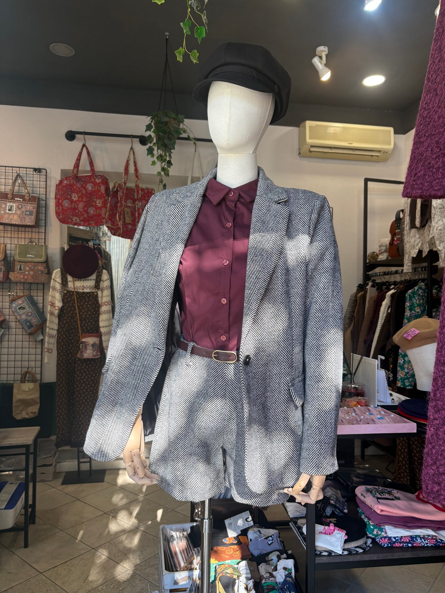 Giacca tweed british spigata over