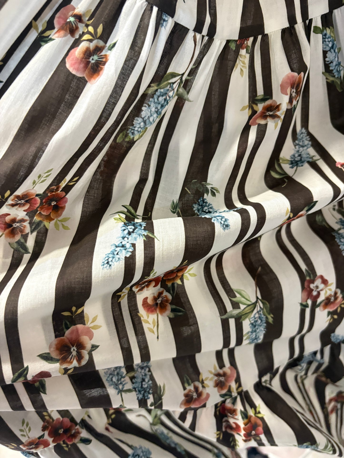 Abito Chemisier Lungo in Cotone con Cintura - in 7 Fantasie