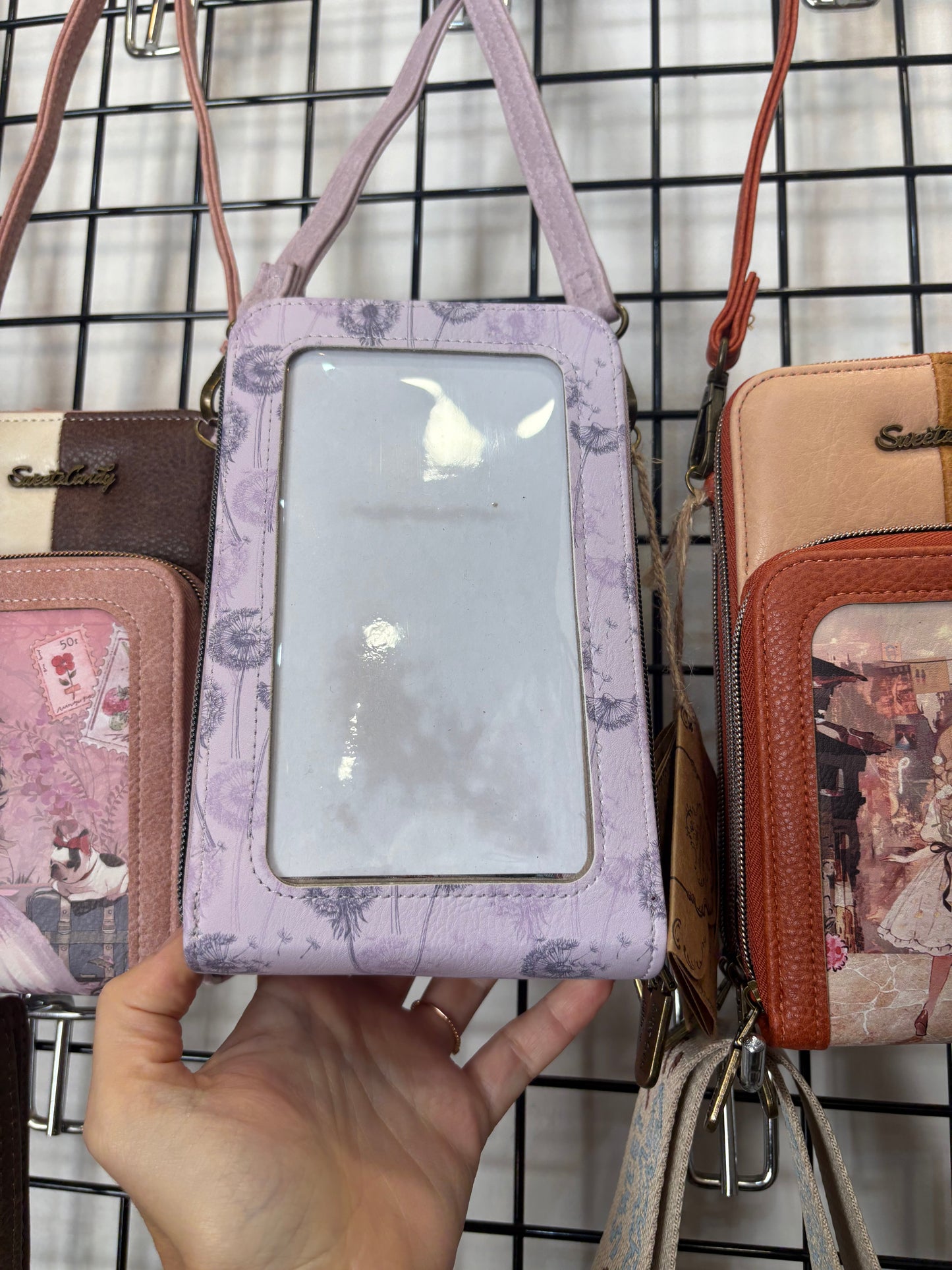 Borsetta portacellulare a tre tasche Dreamy Girls in 4 fantasie