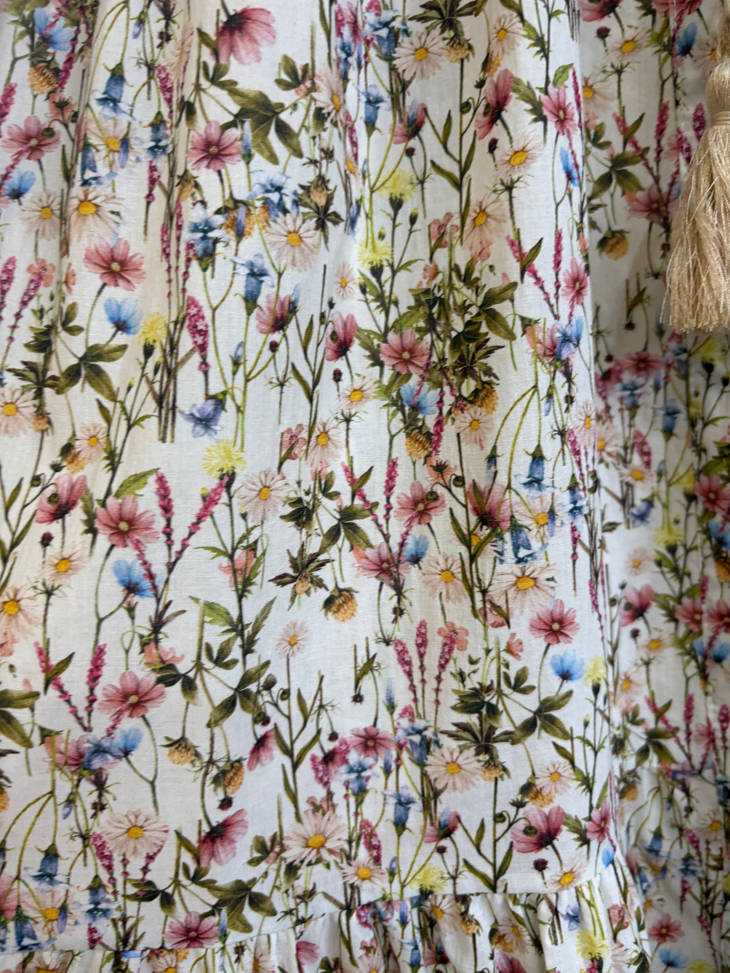 Abito Chemisier Lungo in Cotone con Cintura - in 7 Fantasie