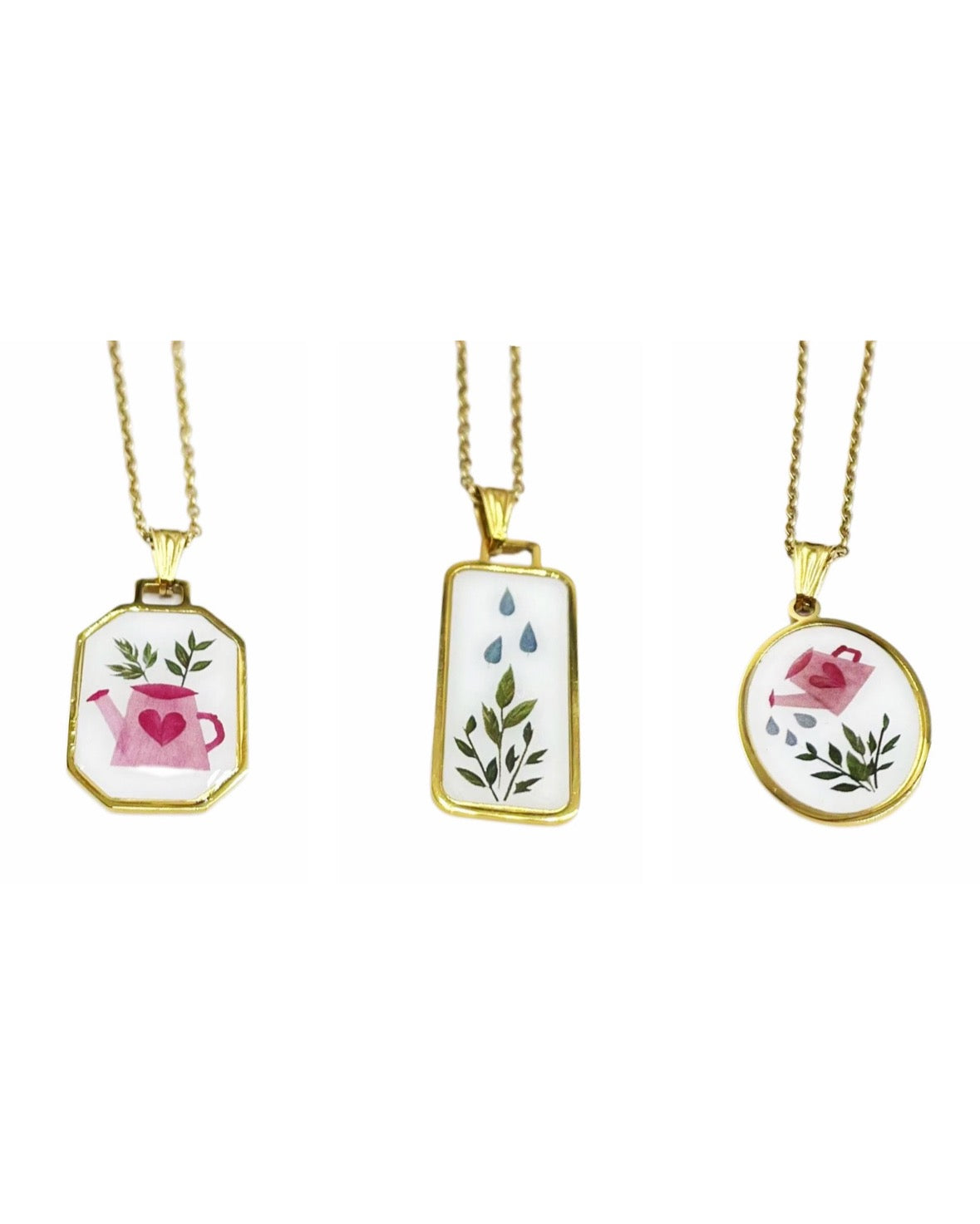 Collana in acciaio inossidabile oro Love Grows in 3 varianti