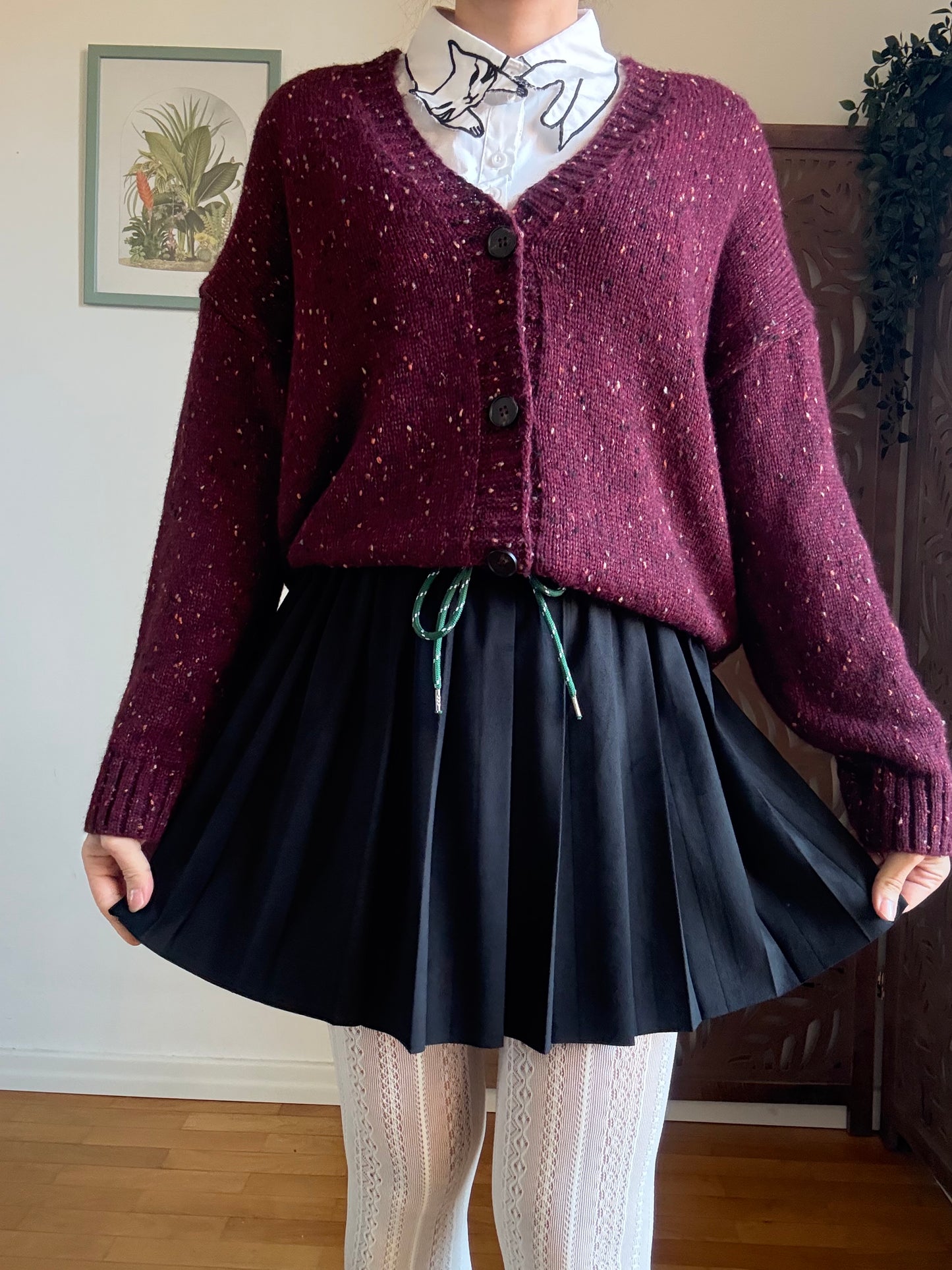 Minigonna scamosciata College a pieghe plissè in 2 colori -  Marrone e Nero