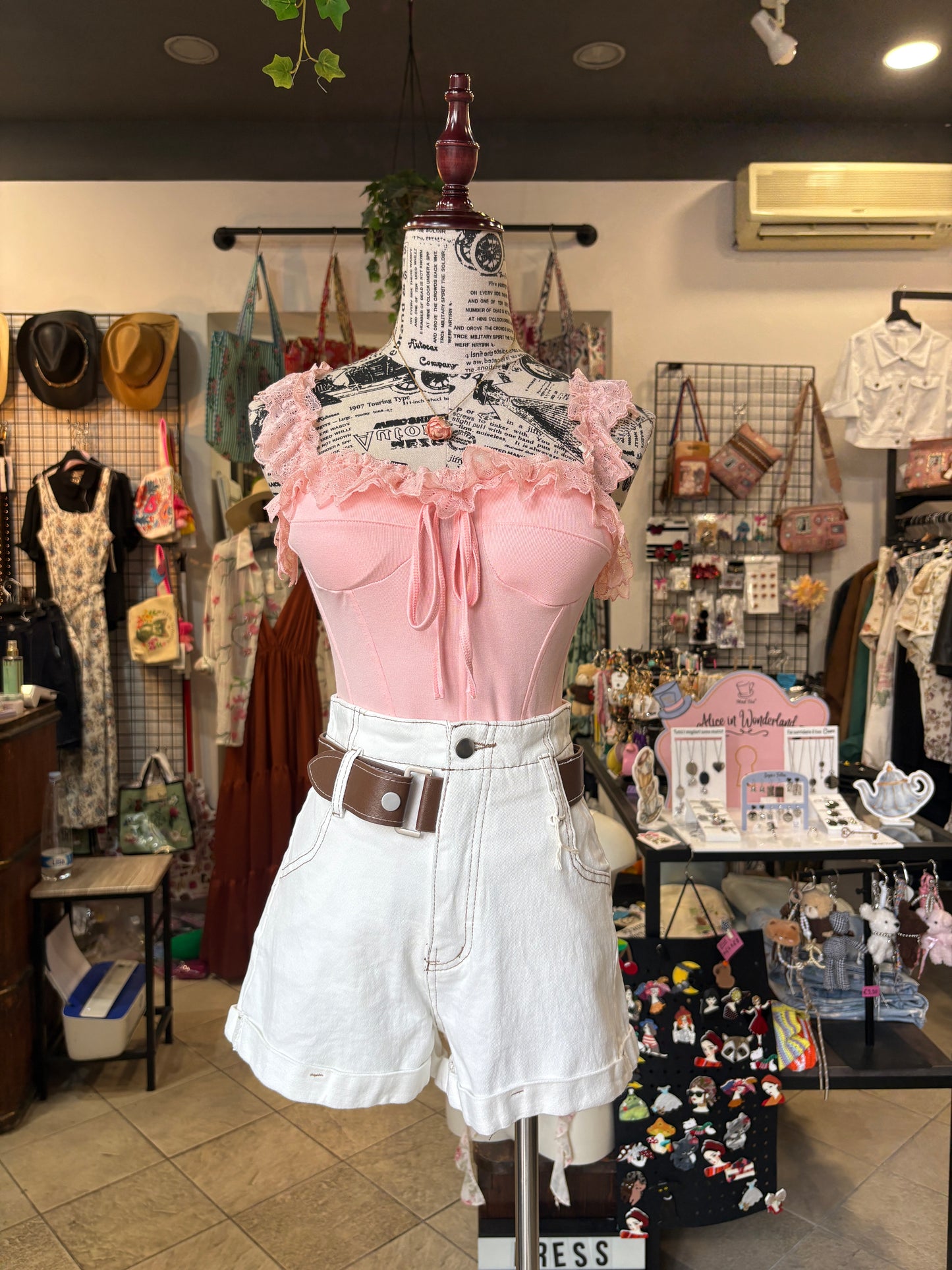 Pantaloncini Corti Bianchi in Cotone - Cintura con Retro Elastico Inclusa