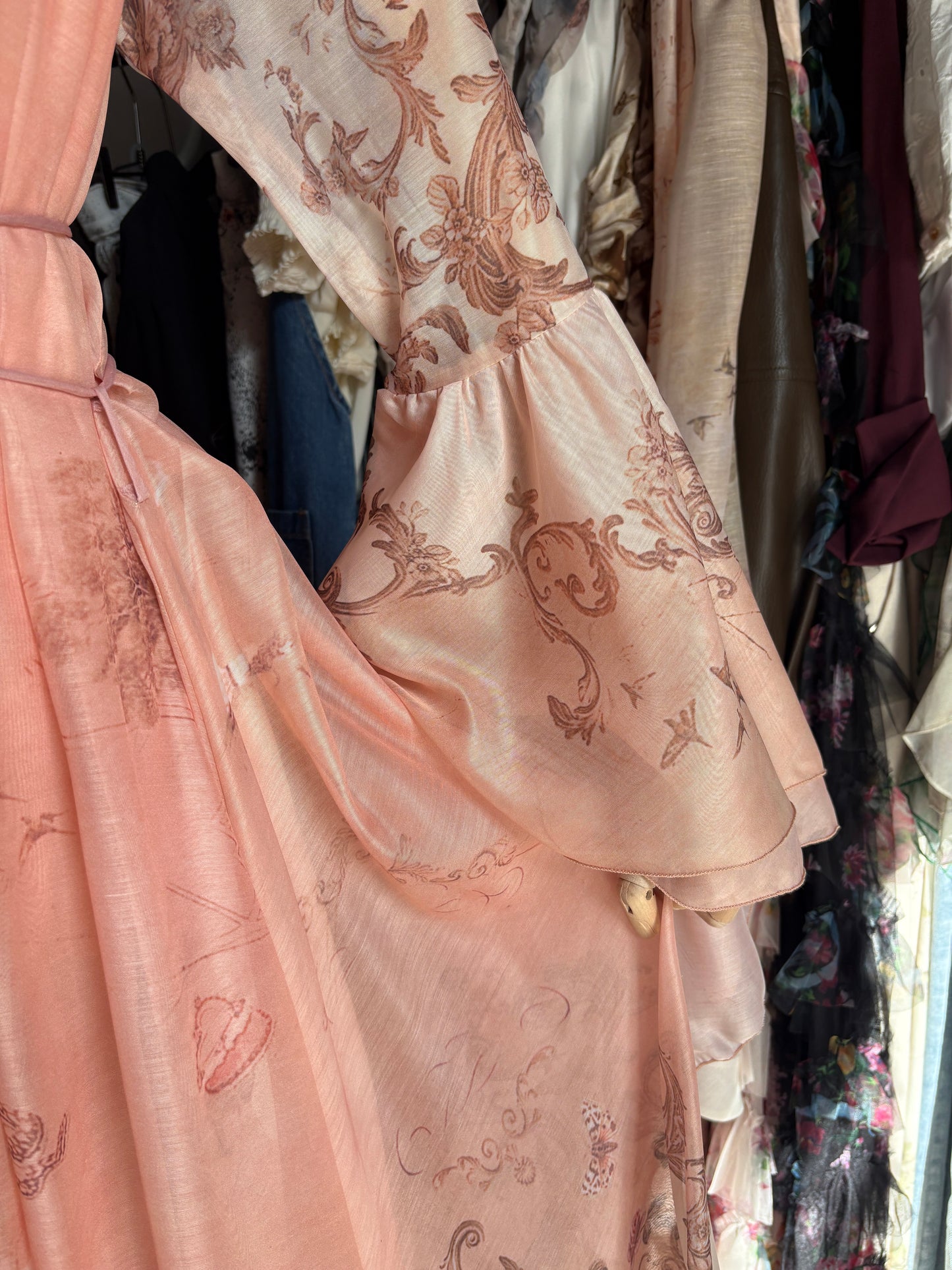 Fable Dress – Vestito Lungo Romantico in 100% Seta in Stile Coquette & Fairycore