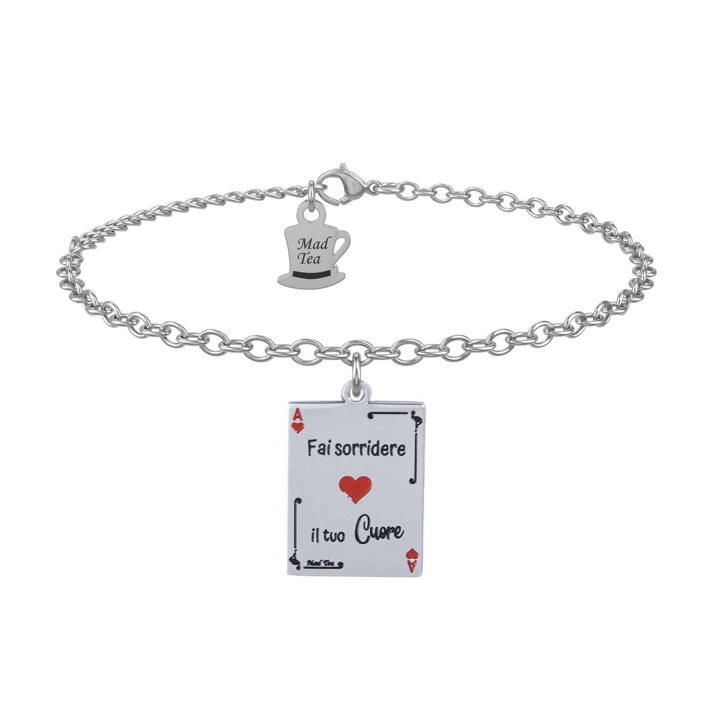 Bracciale “Carta di Alice: fai sorridere il tuo cuore”