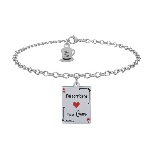Bracciale “Carta di Alice: fai sorridere il tuo cuore”