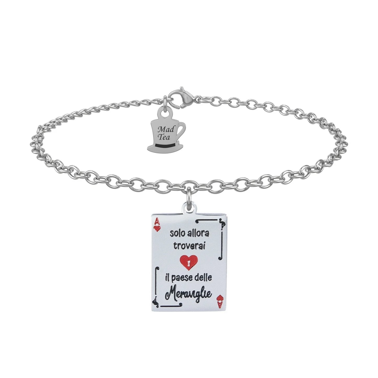 Bracciale “Carta di Alice: fai sorridere il tuo cuore”