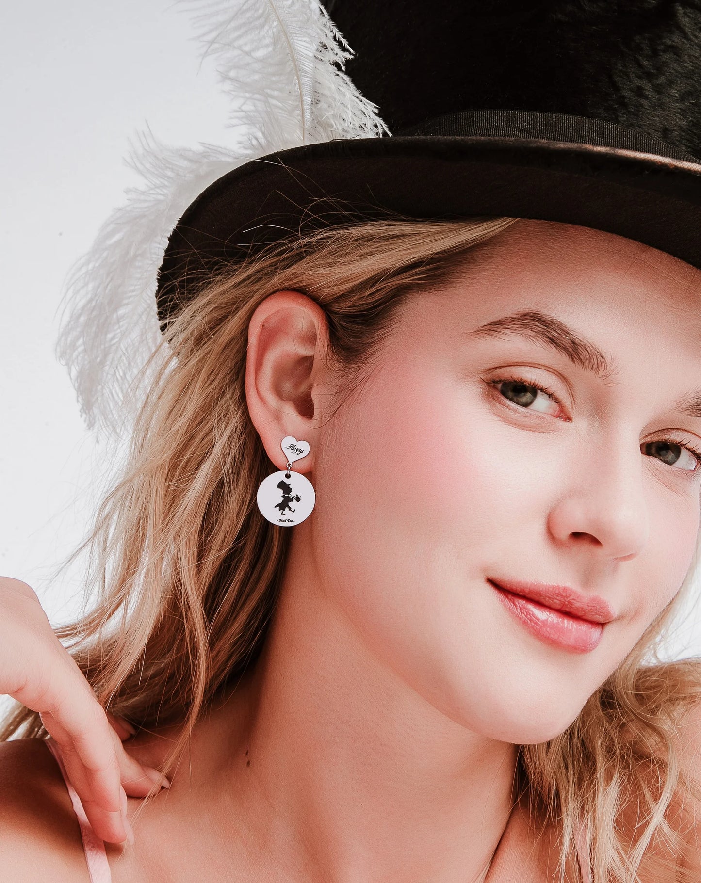 Orecchini del Cappellaio Matto “Buon non compleanno”