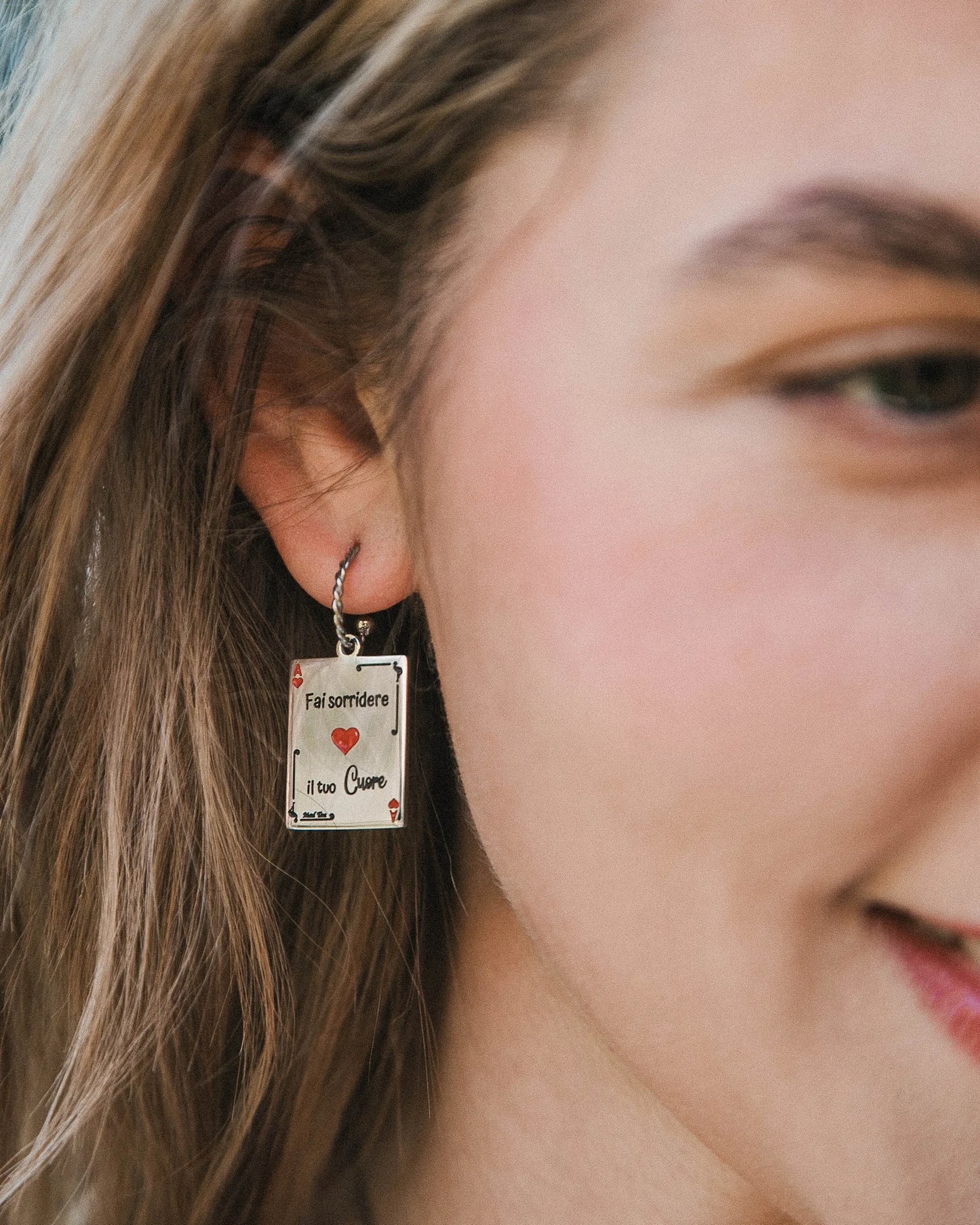 Orecchini “Carta di Alice: fai sorridere il tuo cuore”