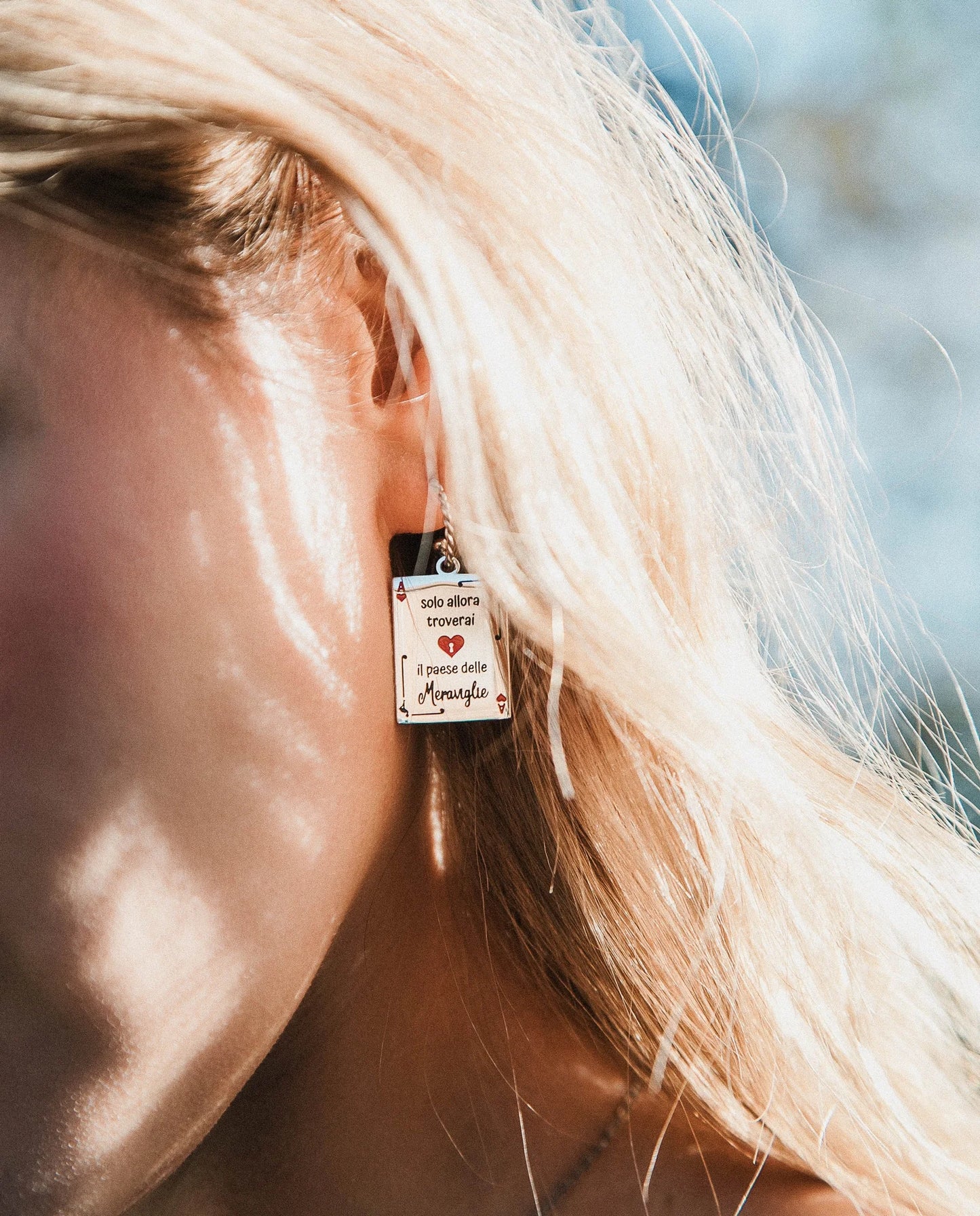 Orecchini “Carta di Alice: fai sorridere il tuo cuore”