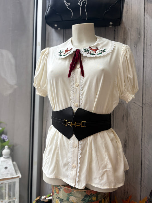 Cintura Bustino Elastica - Chiusura a Incastro Dorata