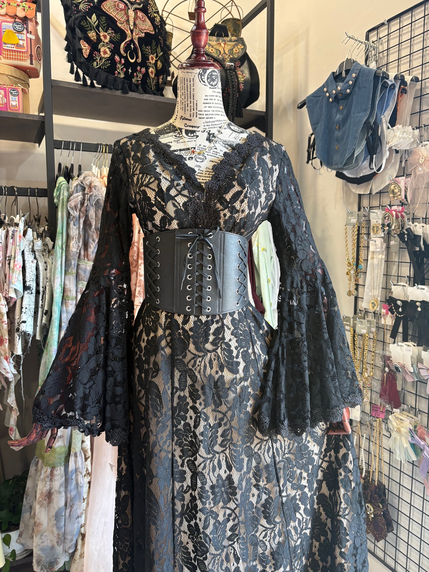 Cintura Alta Elastica a Corsetto con Stringhe