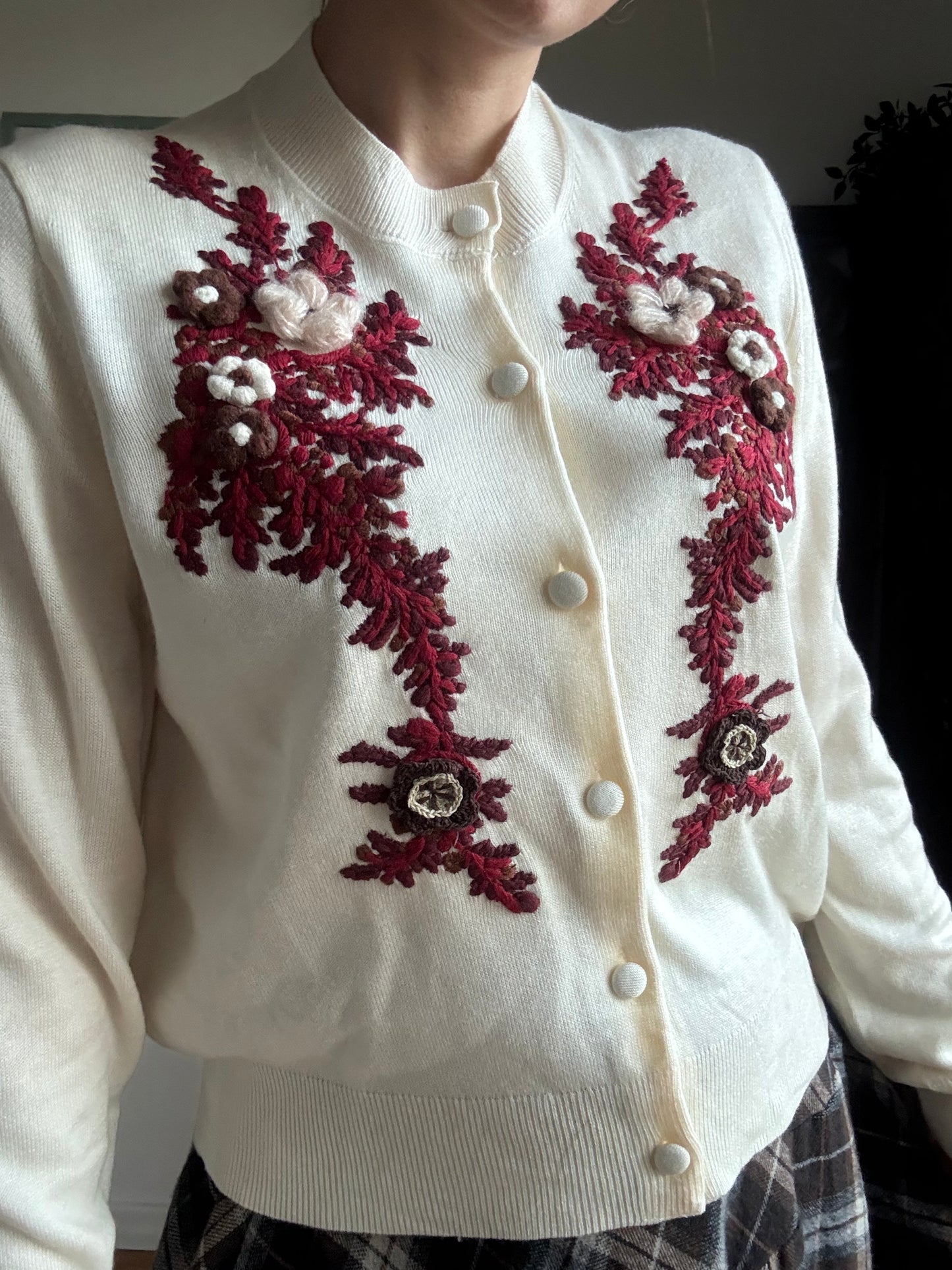 Cardigan Bosco Incantato bianco