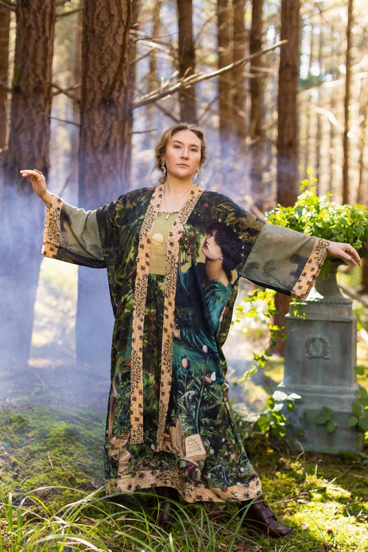 Kimono Lungo Opera Duster: Bella Notte