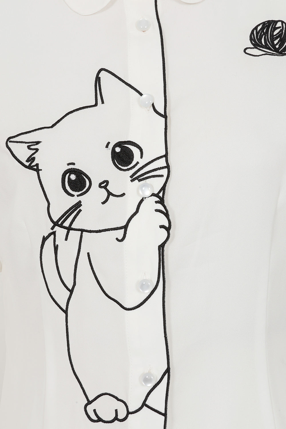 Camicetta inglese Sophie Kitty Kat Bianca