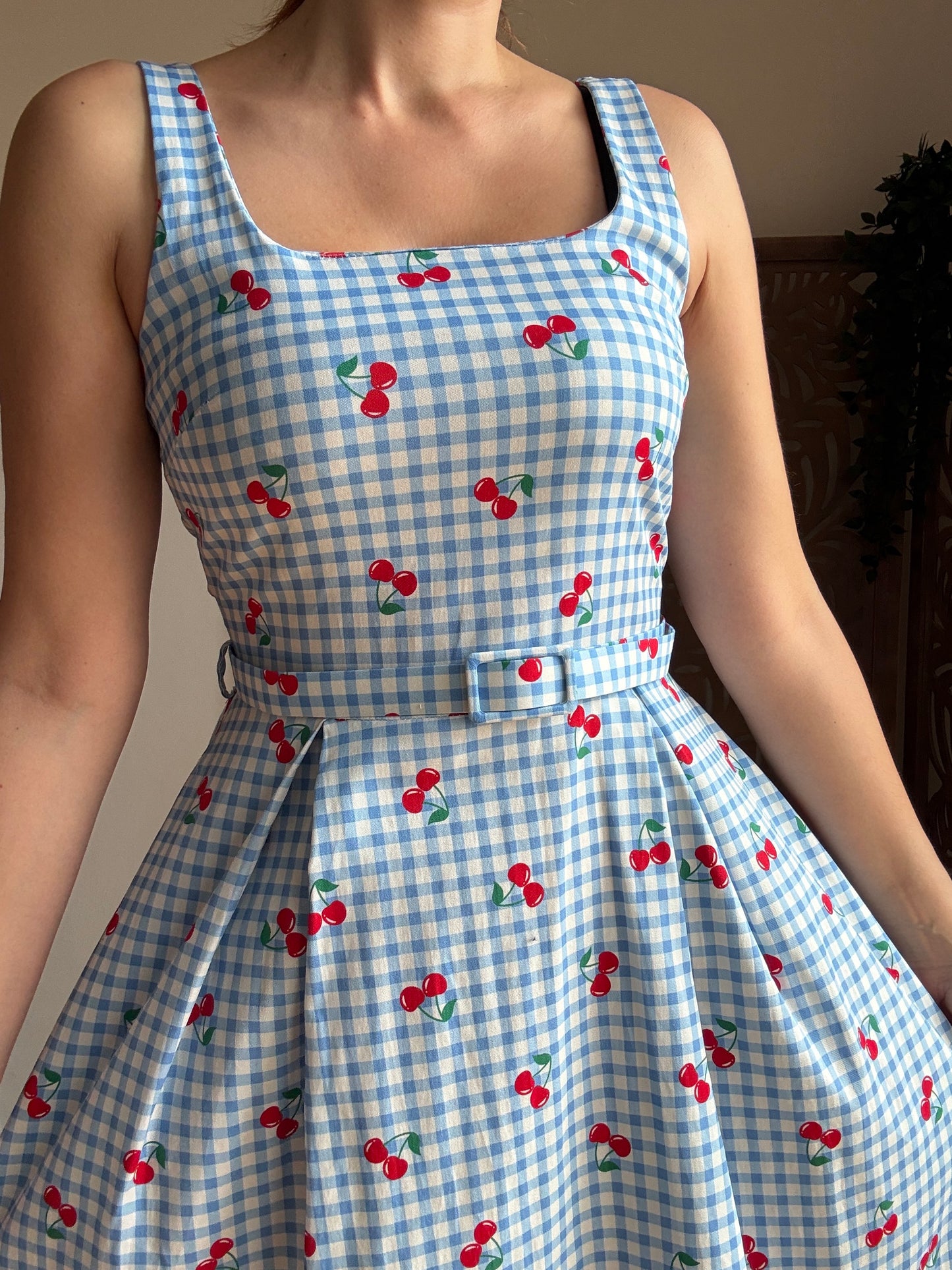 Abito Cherry Stile Rétro Anni 50 in Cotone - In 3 Colori