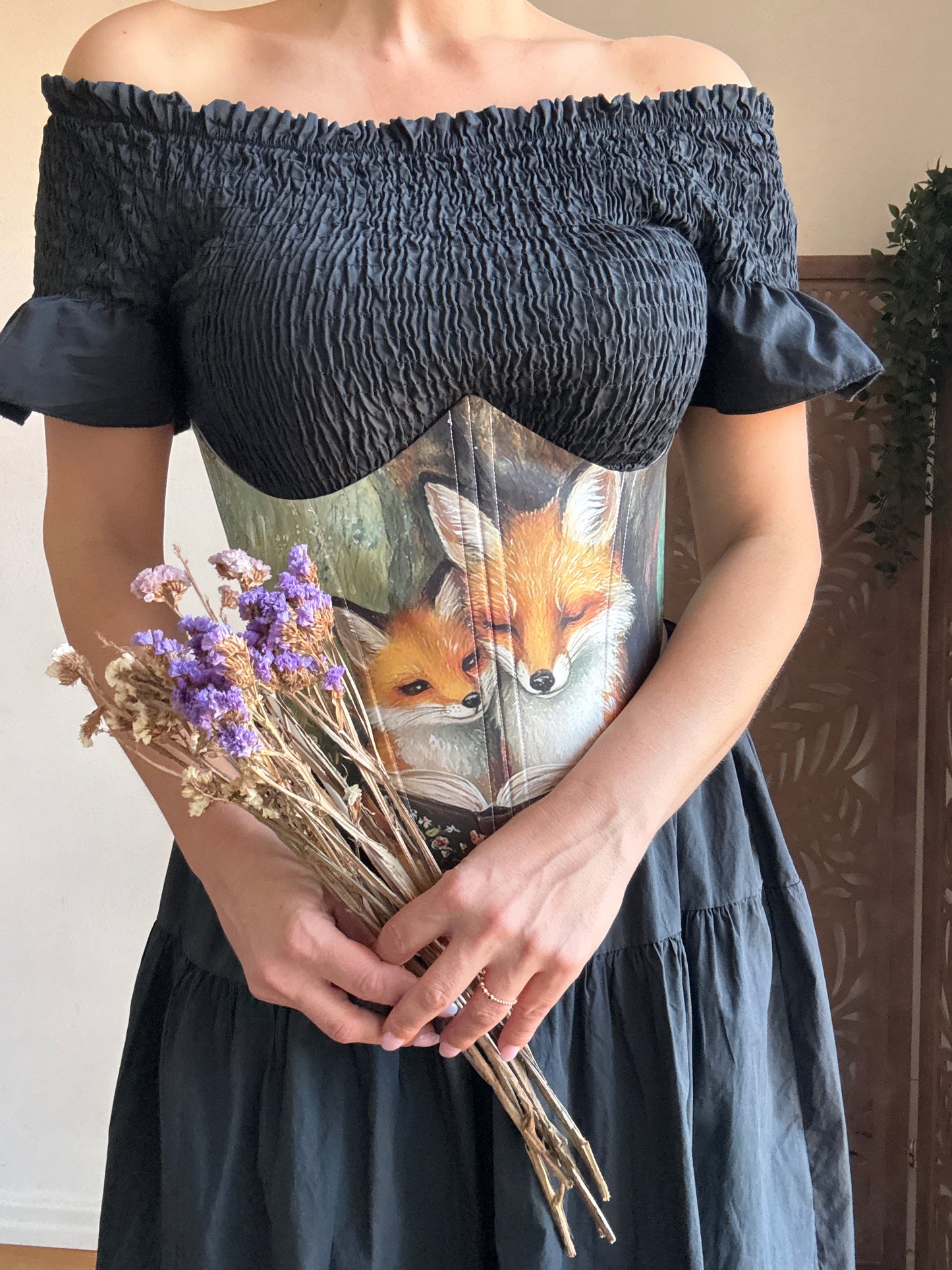 Bustino a Corsetto sottoseno Artigianale “The Enchanted Forest” - Storytime