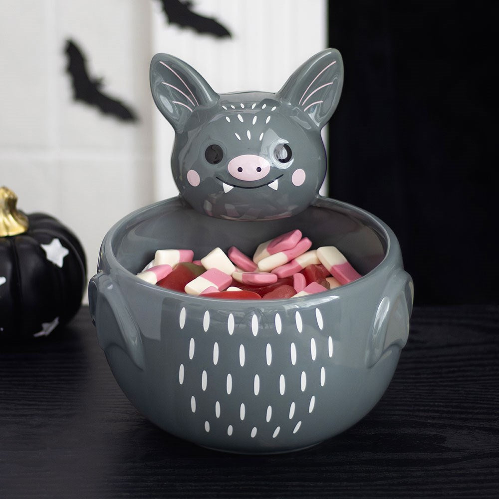 Ciotola Grande in Ceramica Cute Bat
