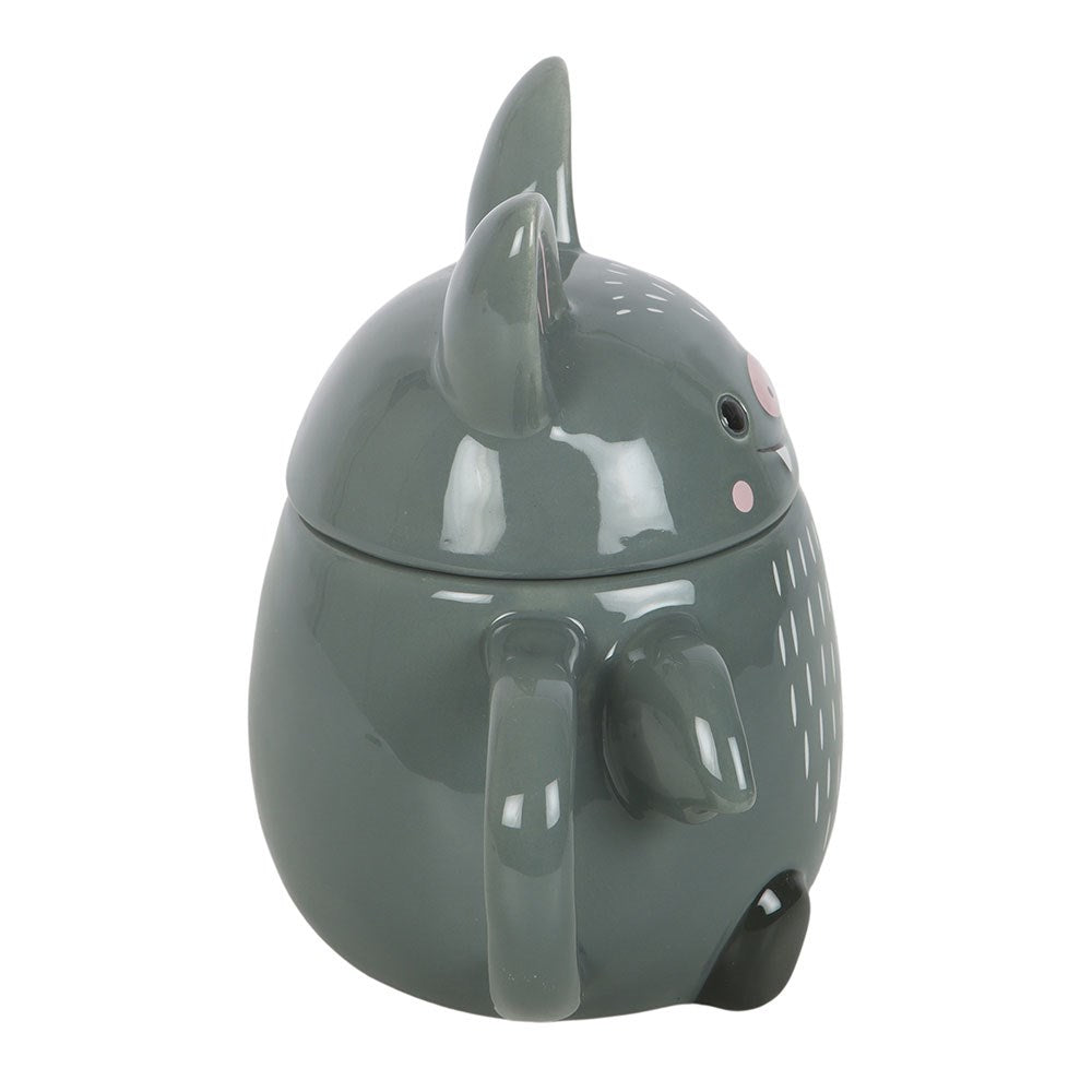 Cute Bat Mug - Tazza con Coperchio a Forma di Pipistrello