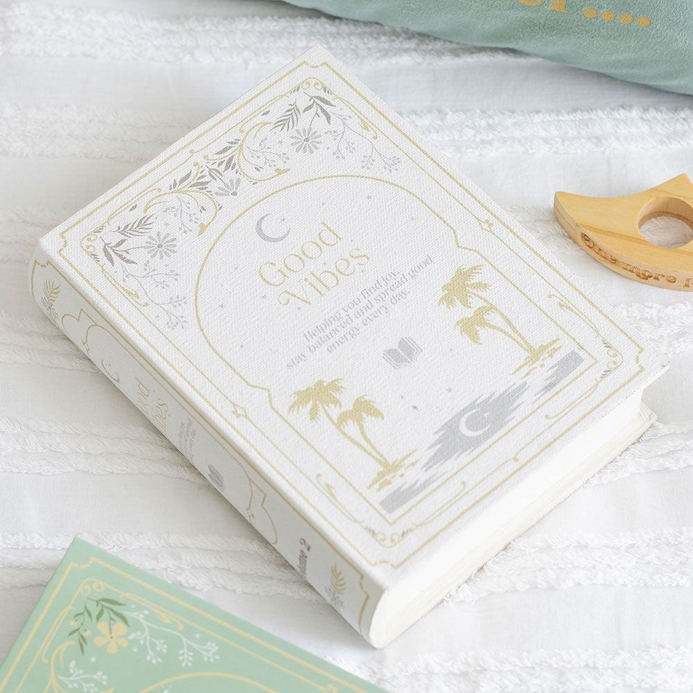 Scatola Portaoggetti Segreta a forma di Libro "White & Gold Book"