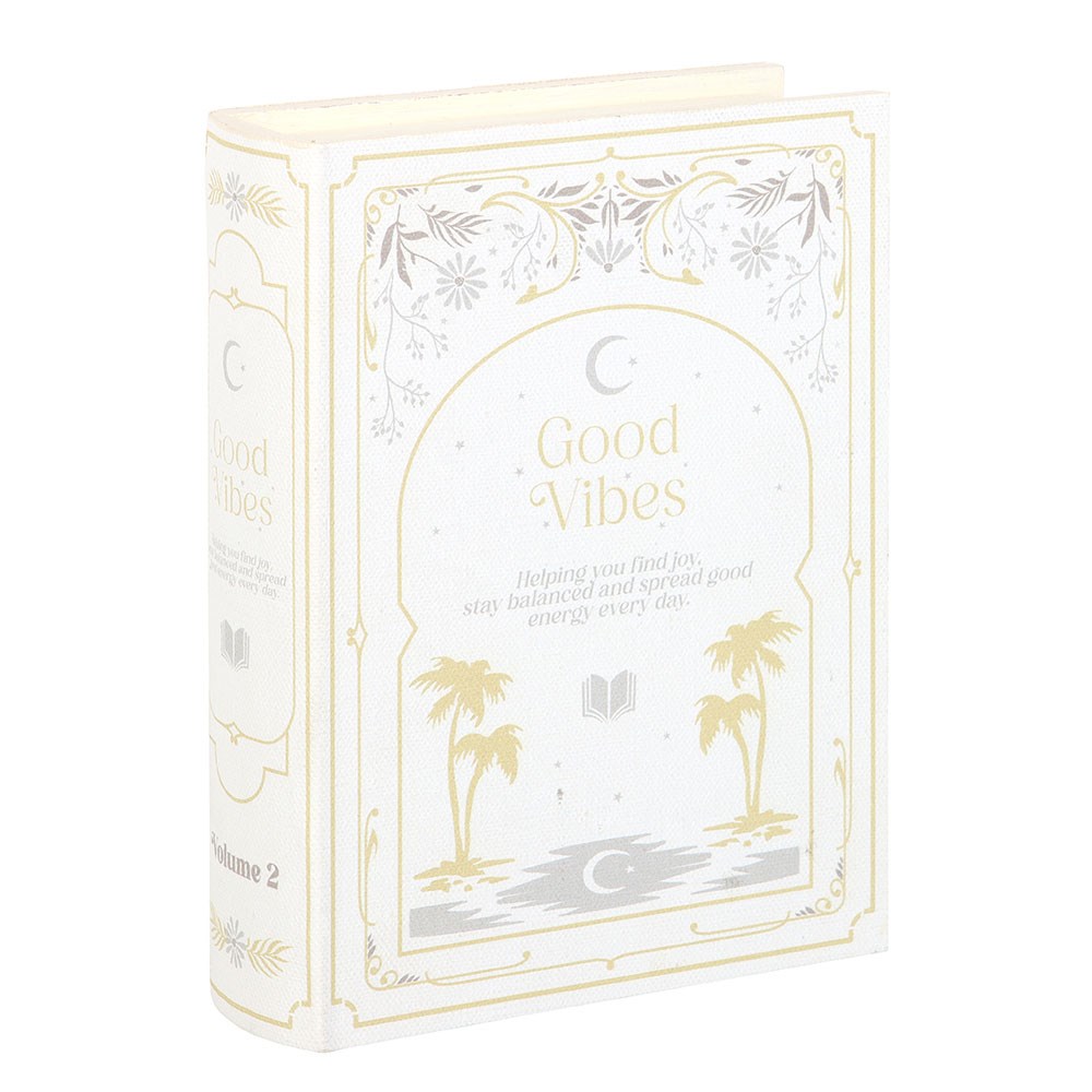 Scatola Portaoggetti Segreta a forma di Libro "White & Gold Book"