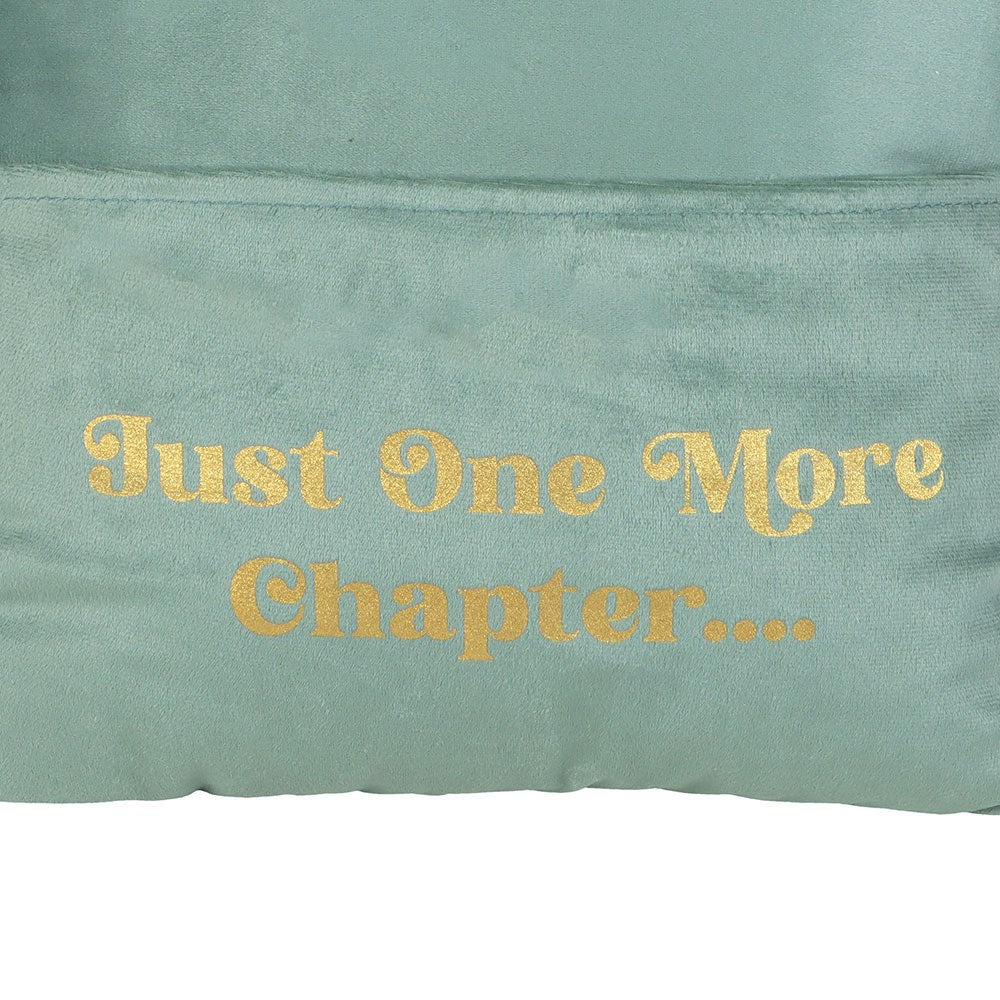 PREORDINE (In Arrivo dal 21 Luglio) Cuscino Portalibro "Just One More Chapter" – Verde Chiaro