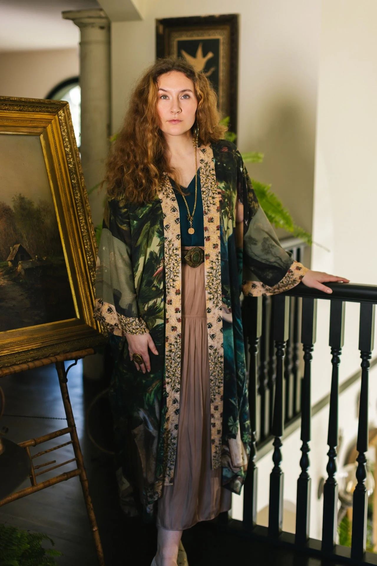 Kimono Lungo Opera Duster: Bella Notte