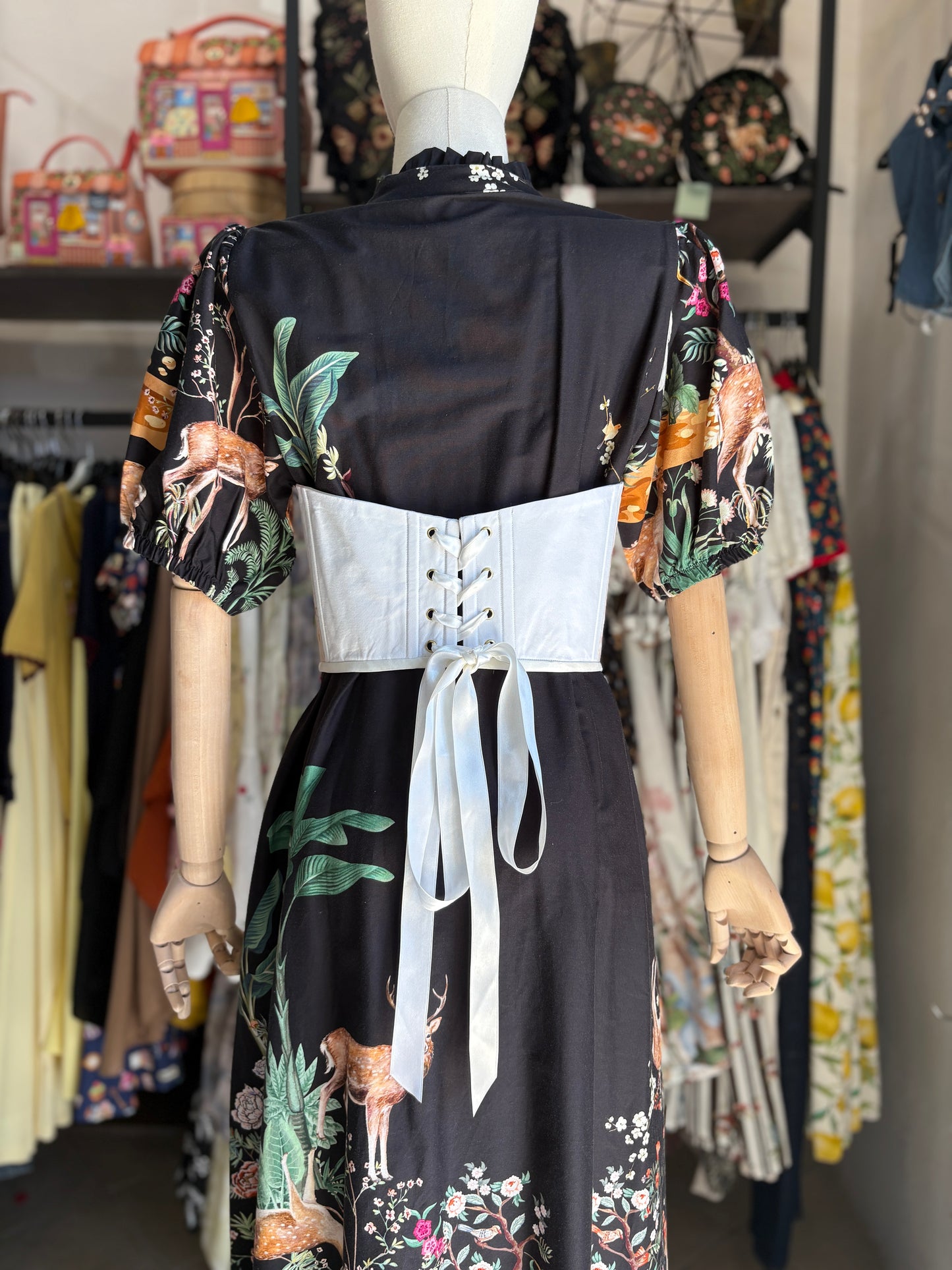 Corsetto Sartoriale Sottoseno  "Forest Friends" – Pezzo Unico