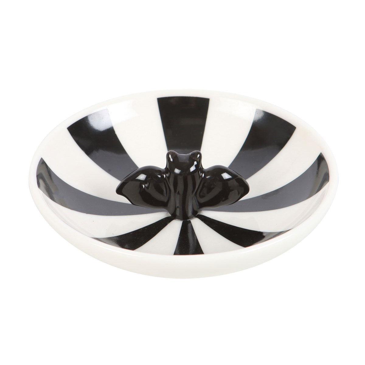 PREORDINE (In arrivo dal 3 agosto) Piattino Portaoggetti Striped Bat – Design A Strisce & Pipistrello Gothic