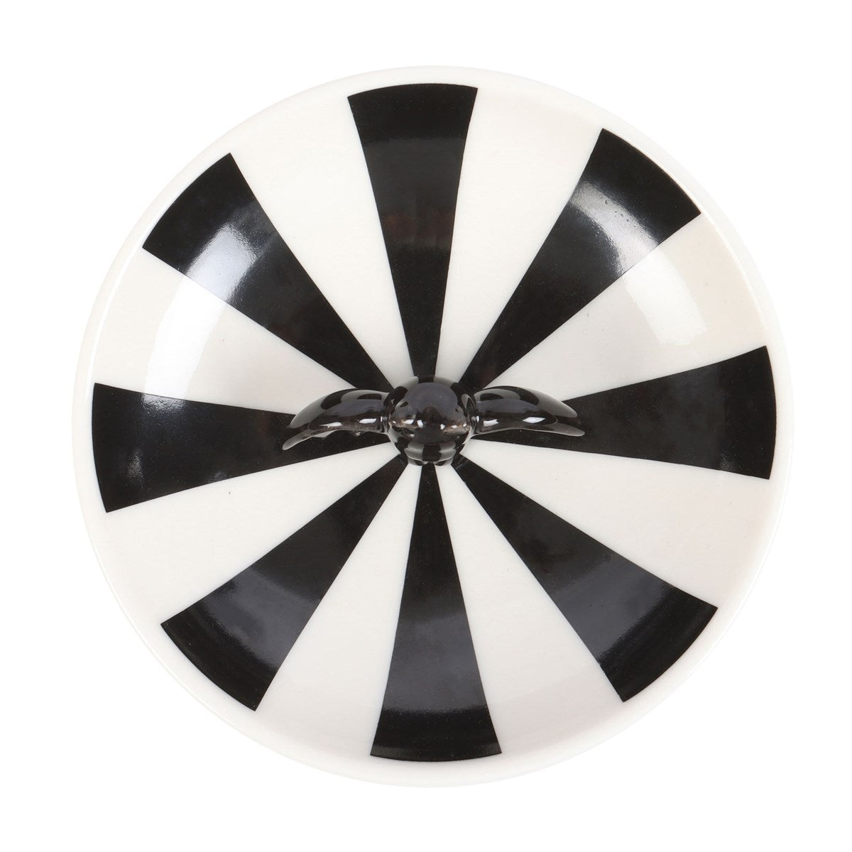 PREORDINE (In arrivo dal 3 agosto) Piattino Portaoggetti Striped Bat – Design A Strisce & Pipistrello Gothic