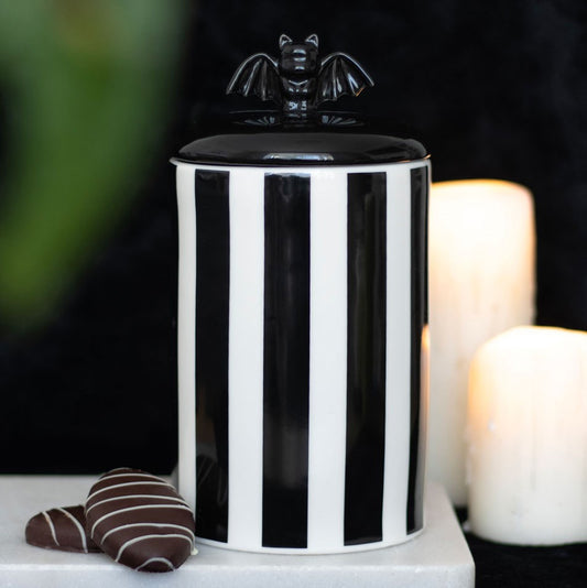 Barattolo in Ceramica con Pipistrello "Striped Bat"