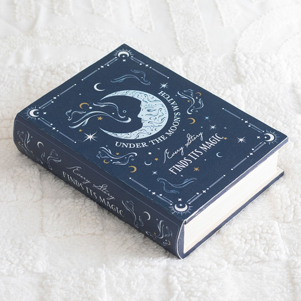 Scatola Portaoggetti Segreta a forma di Libro "Blue Moon"