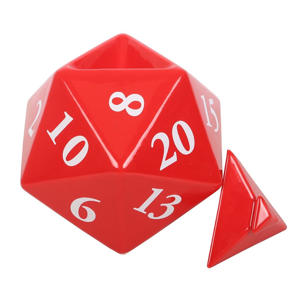 Bruciatore a olio a forma di dado da gioco D20