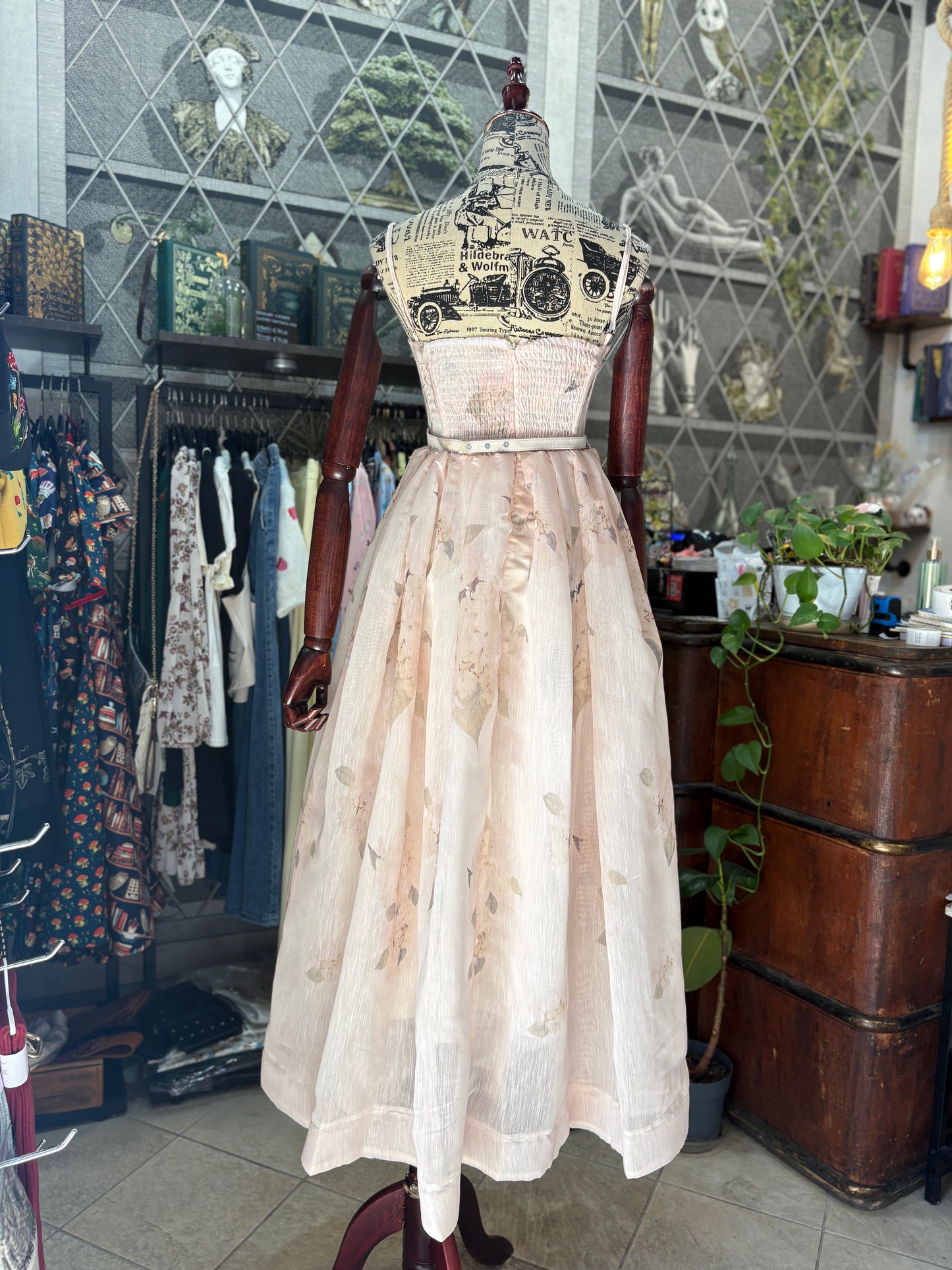Abito Lungo con Bustino Flower Dream