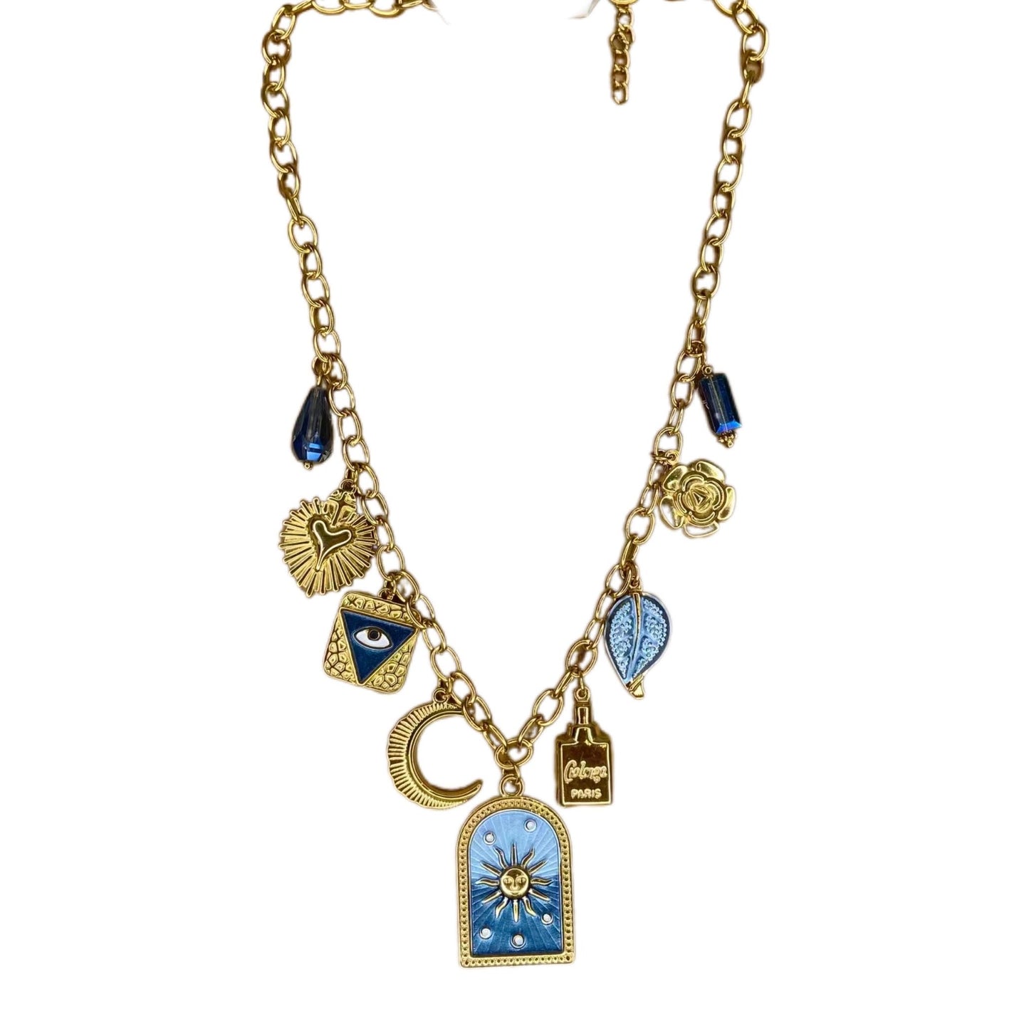 Collana Arcanum in acciaio inossidabile color oro