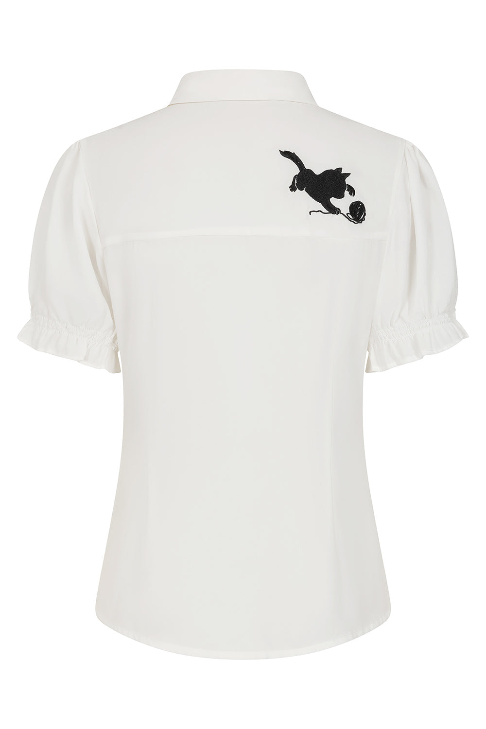 Camicetta inglese Sophie Kitty Kat Bianca